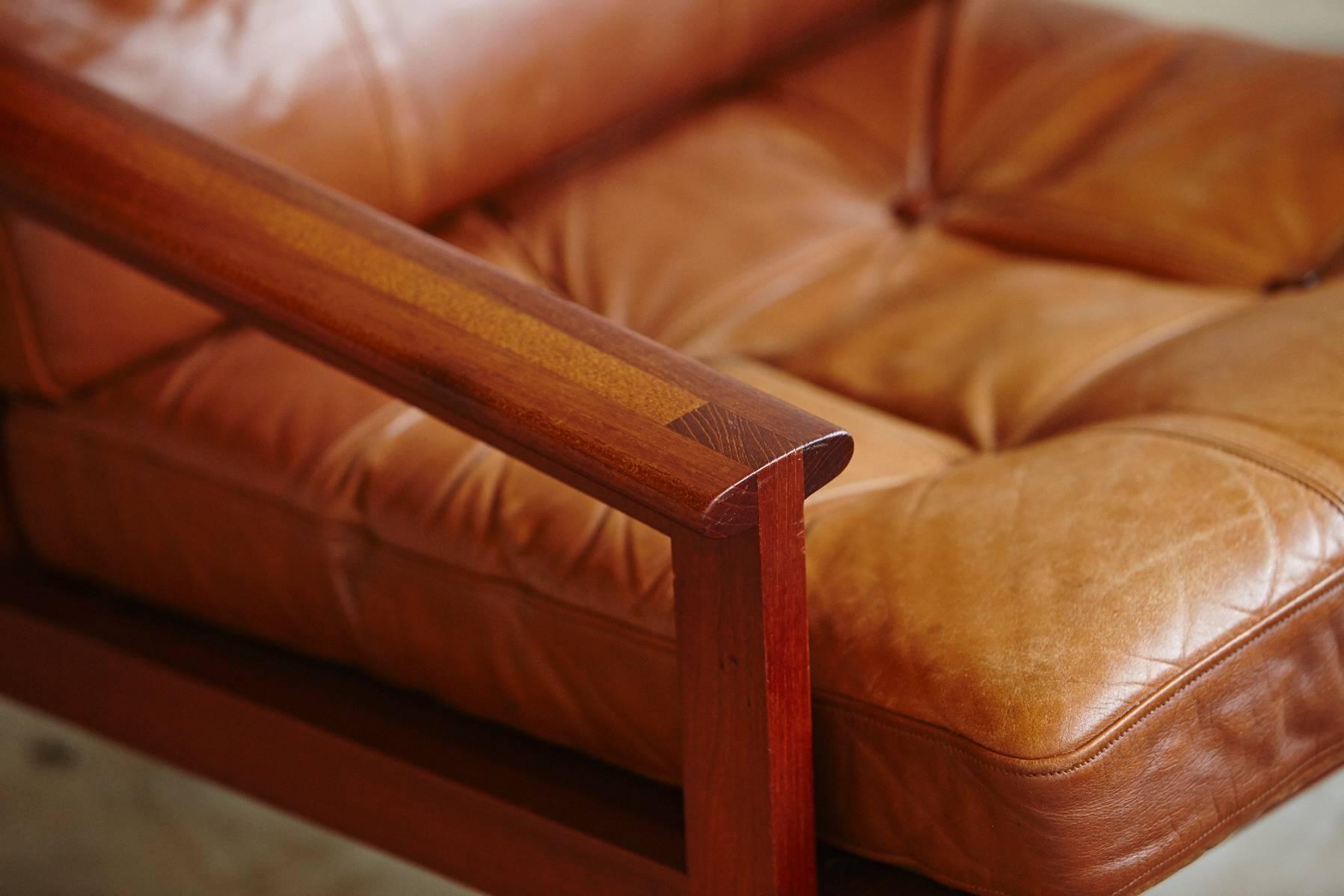 Mid-20th Century Leather Armchair from the 