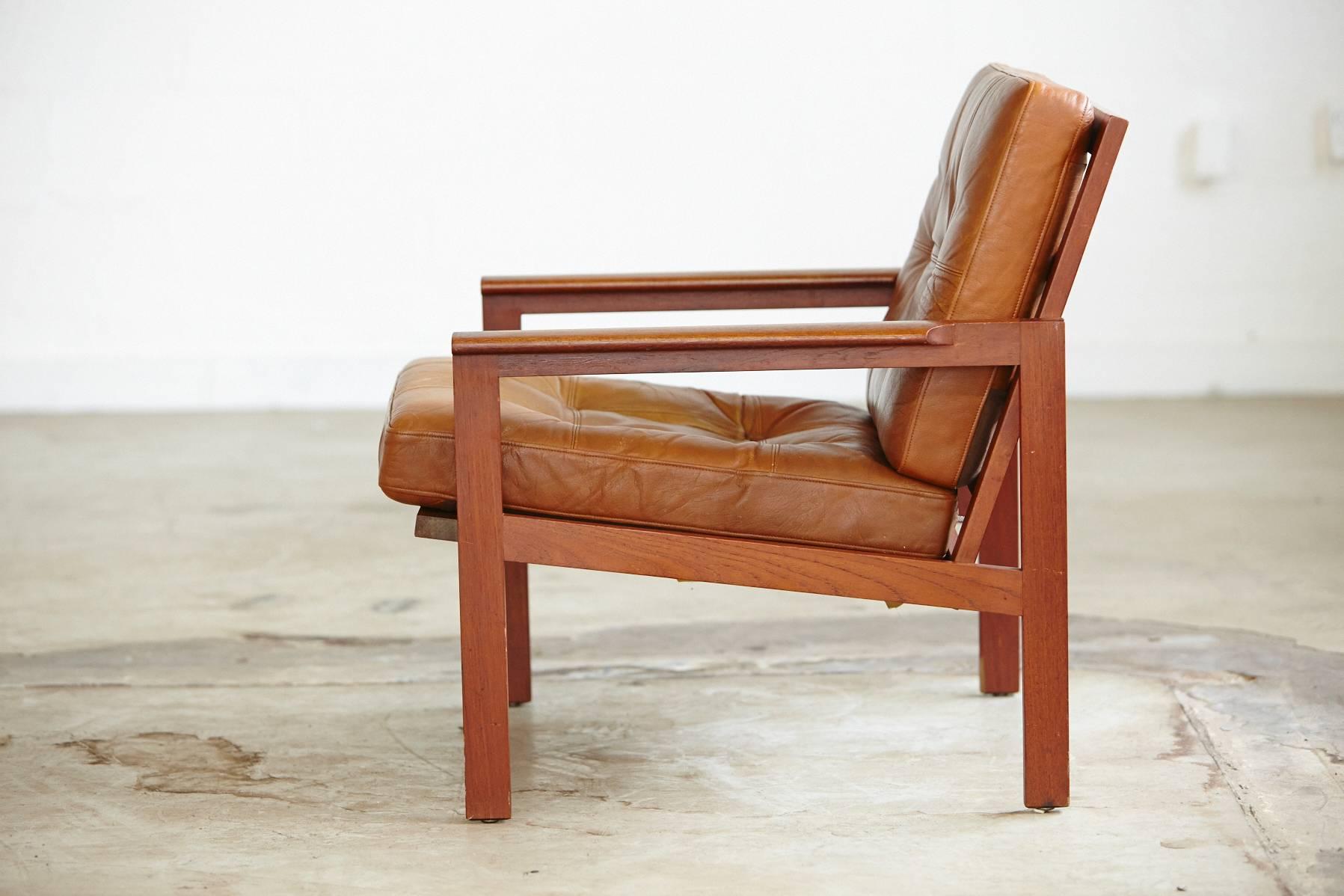 Danish Leather Armchair from the 