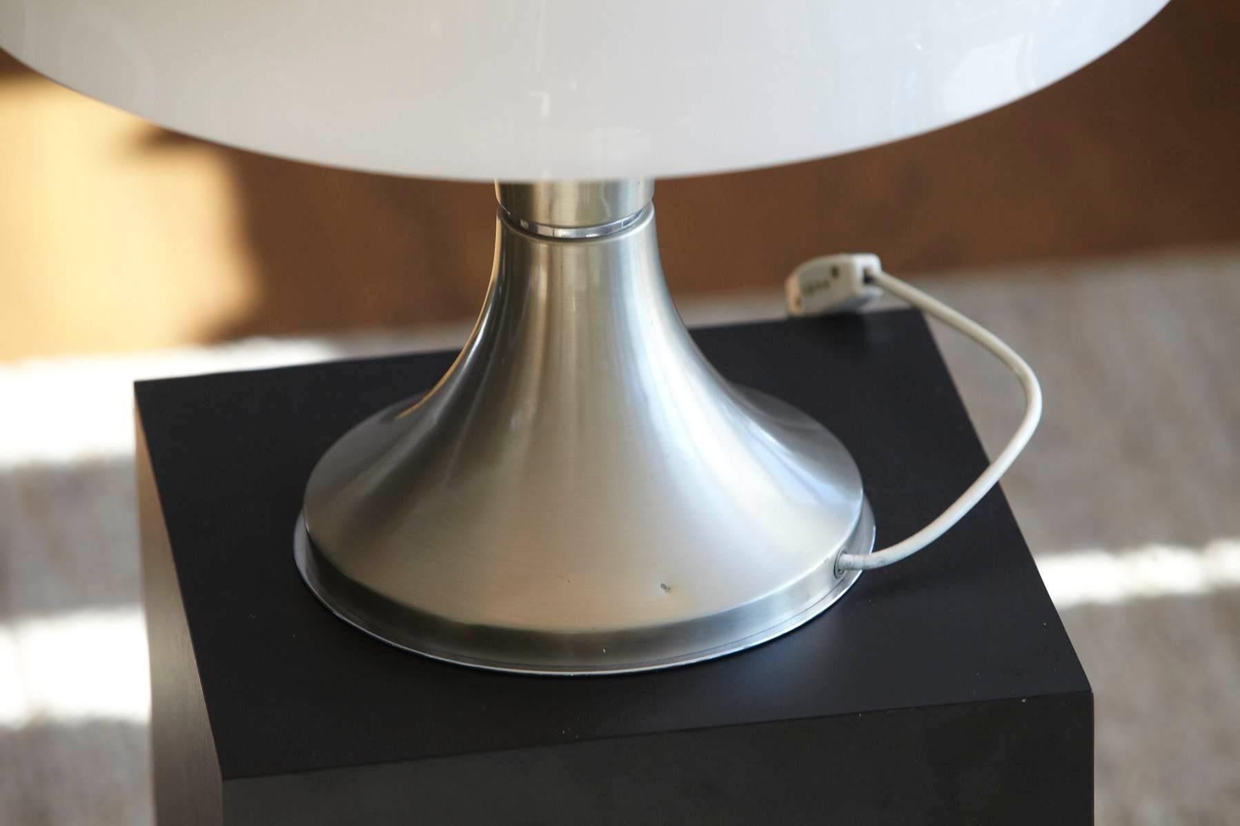 Steel Gaetano Sciolari Table Lamp 