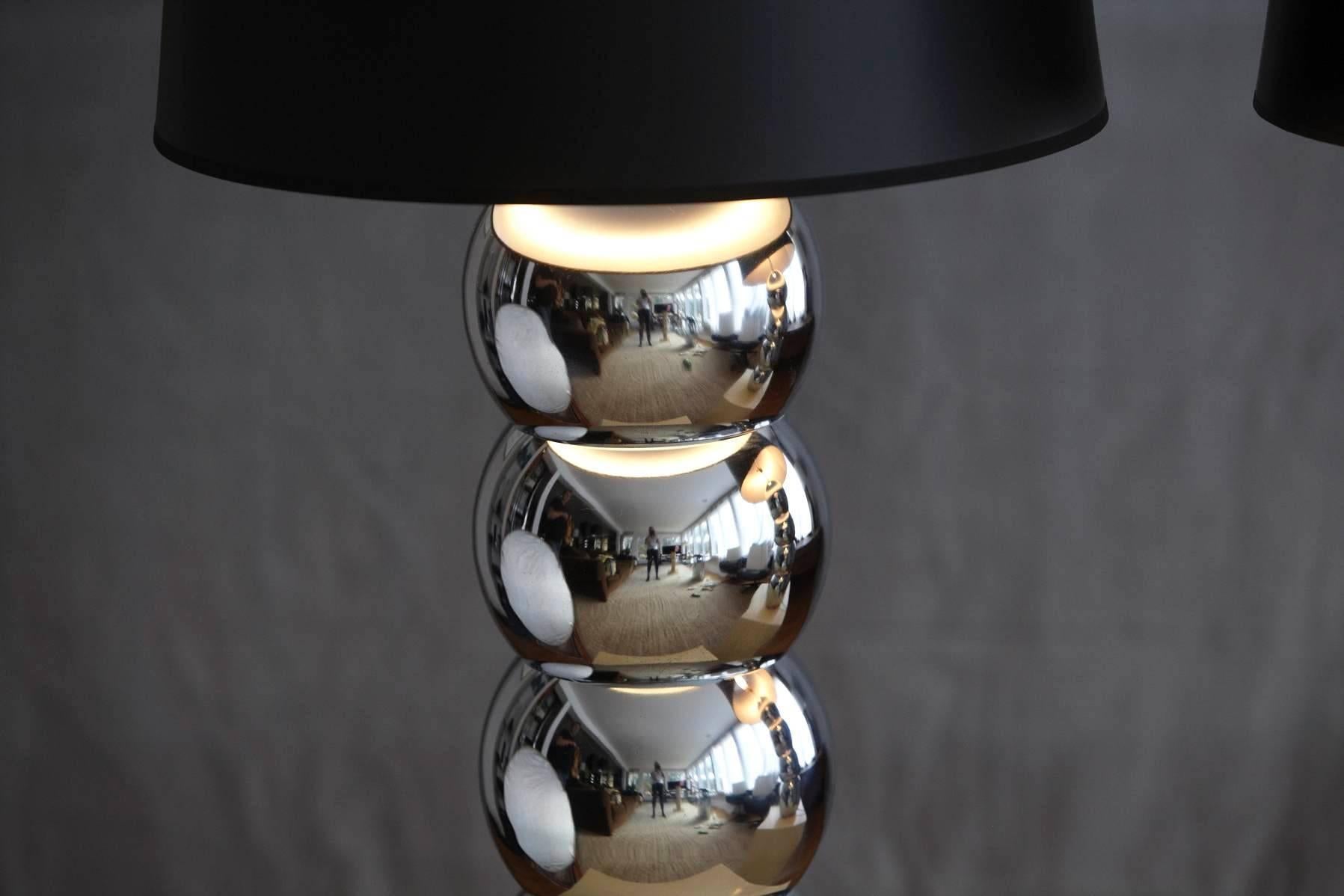 silver ball lamp