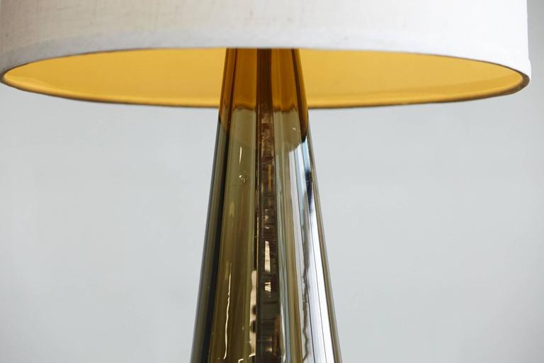 Blown Glass L Base large blown glass table l on brass base for sale at 1stdibs Blown Glass L Base large blown glass table l on brass base for sale at 1stdibs