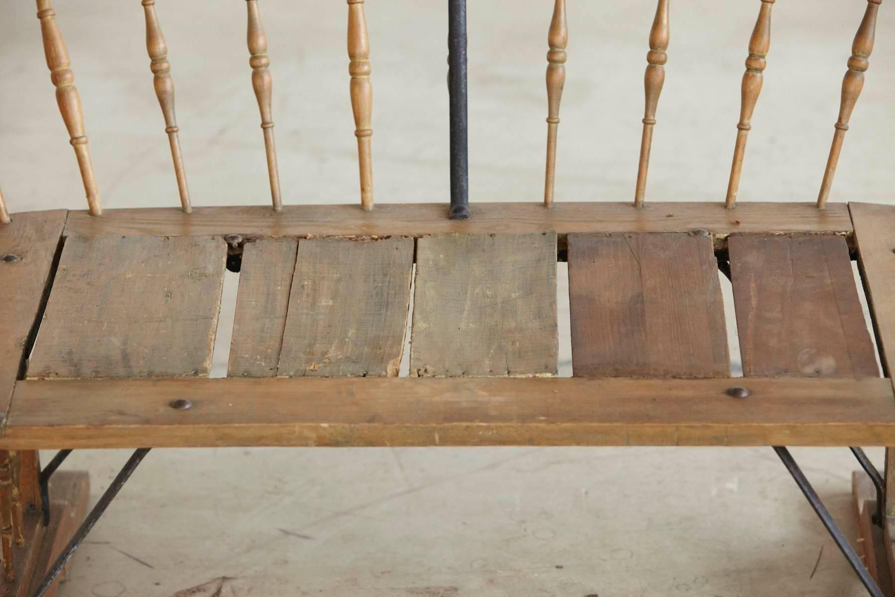 antique sleigh bench