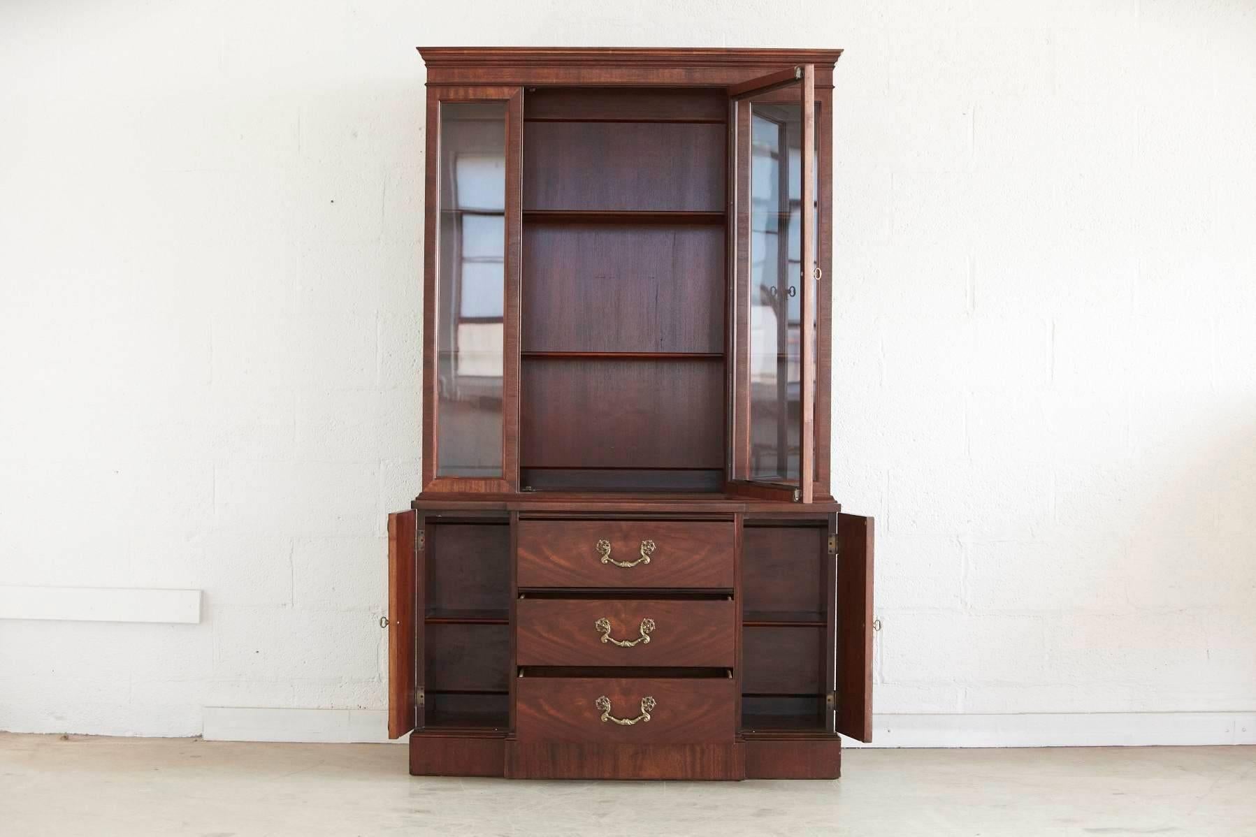 walnut china cabinet