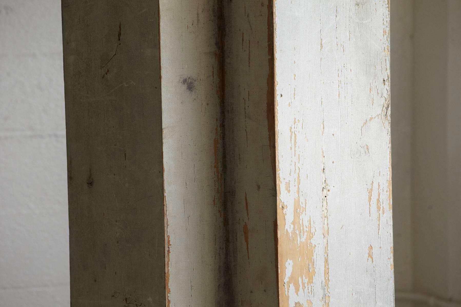 distressed wood columns