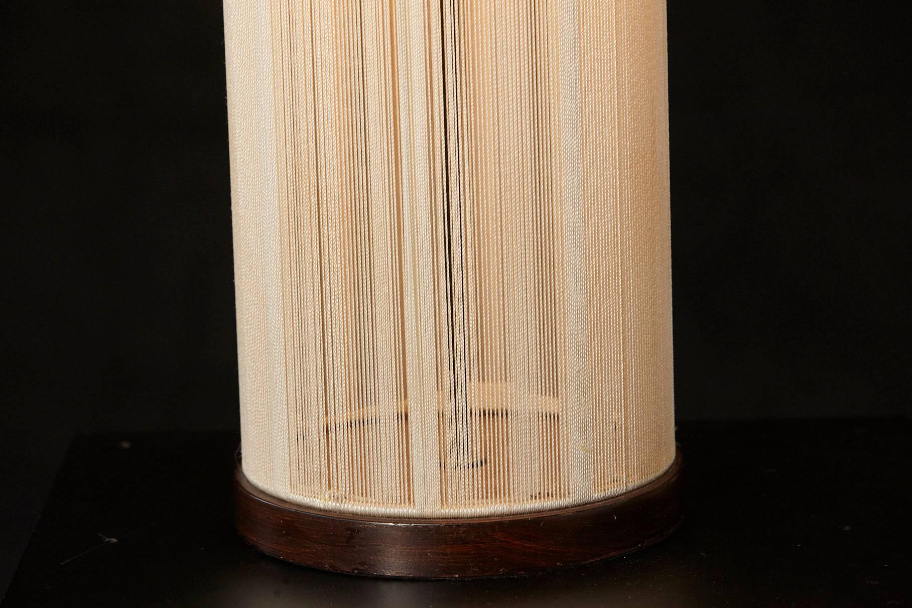 American Cylindrical String Wrapped Floor Lamp