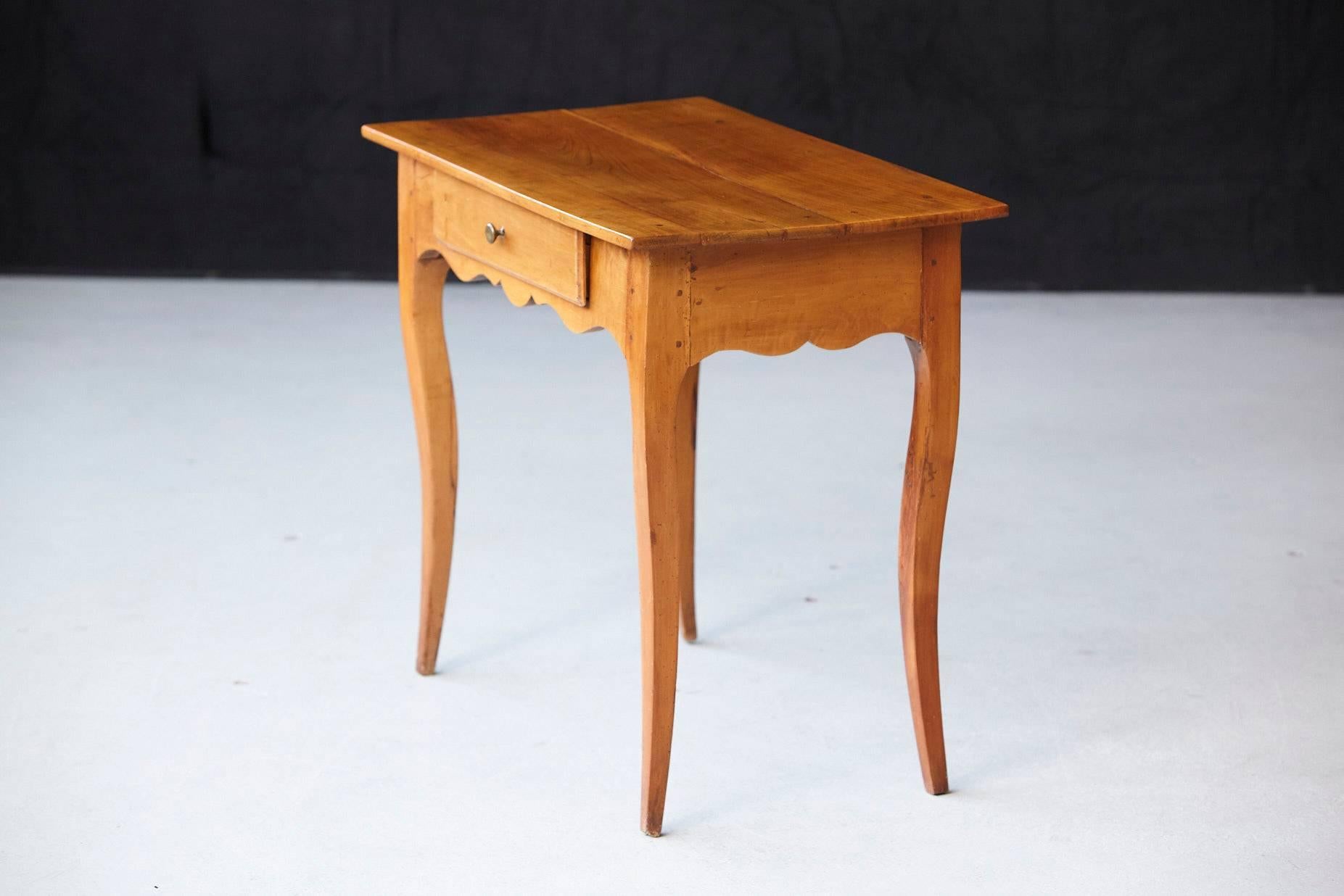 19th Century French Provincial Fruitwood Occasional Table 1