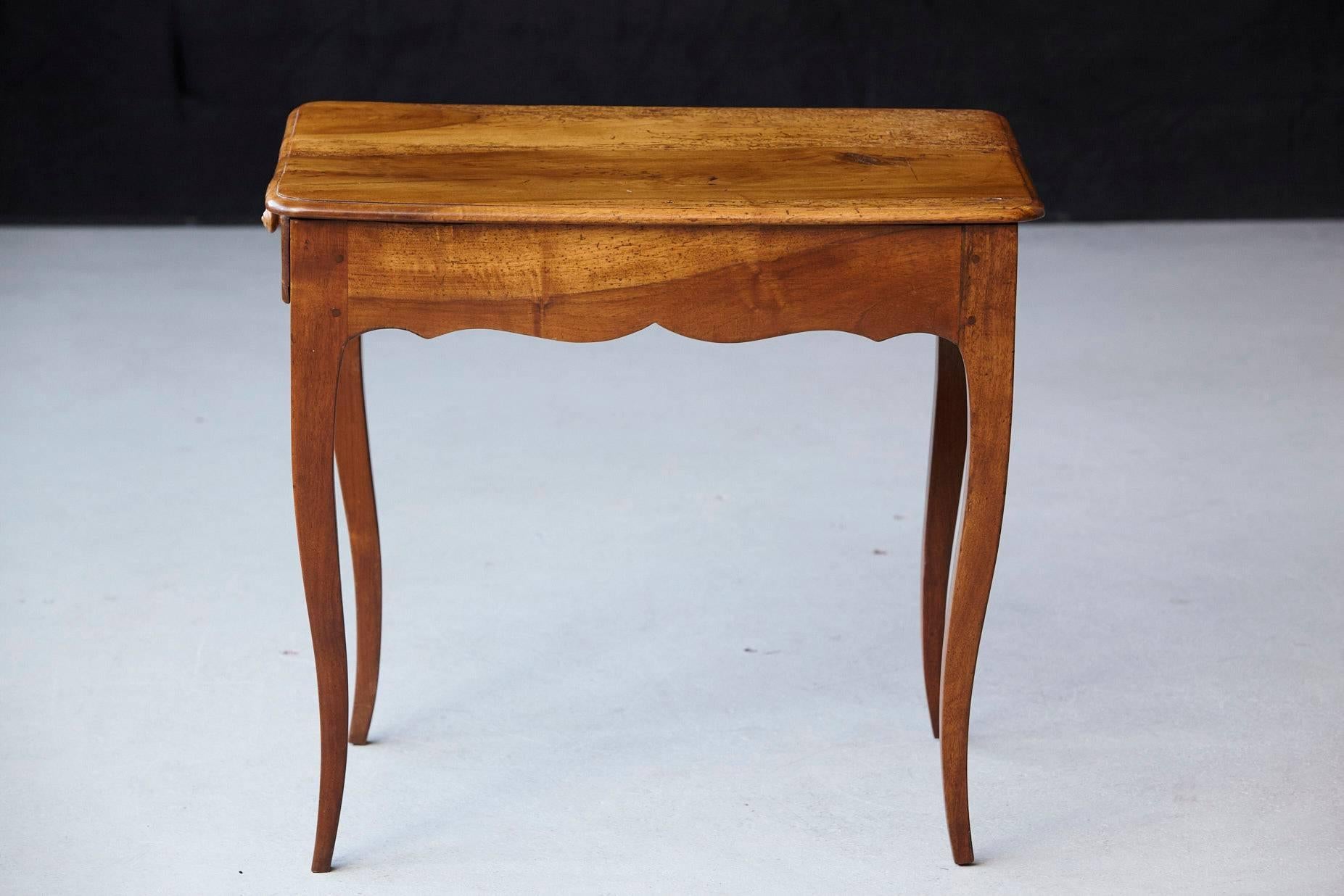 Petite Late 19th Century French Provincial Walnut Occasional Table 2