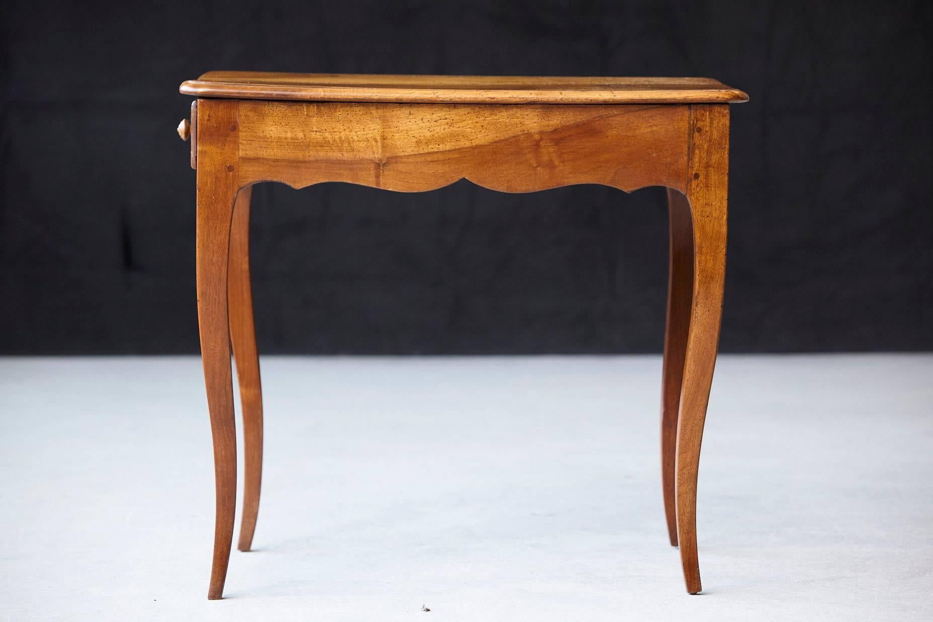 Petite Late 19th Century French Provincial Walnut Occasional Table 3