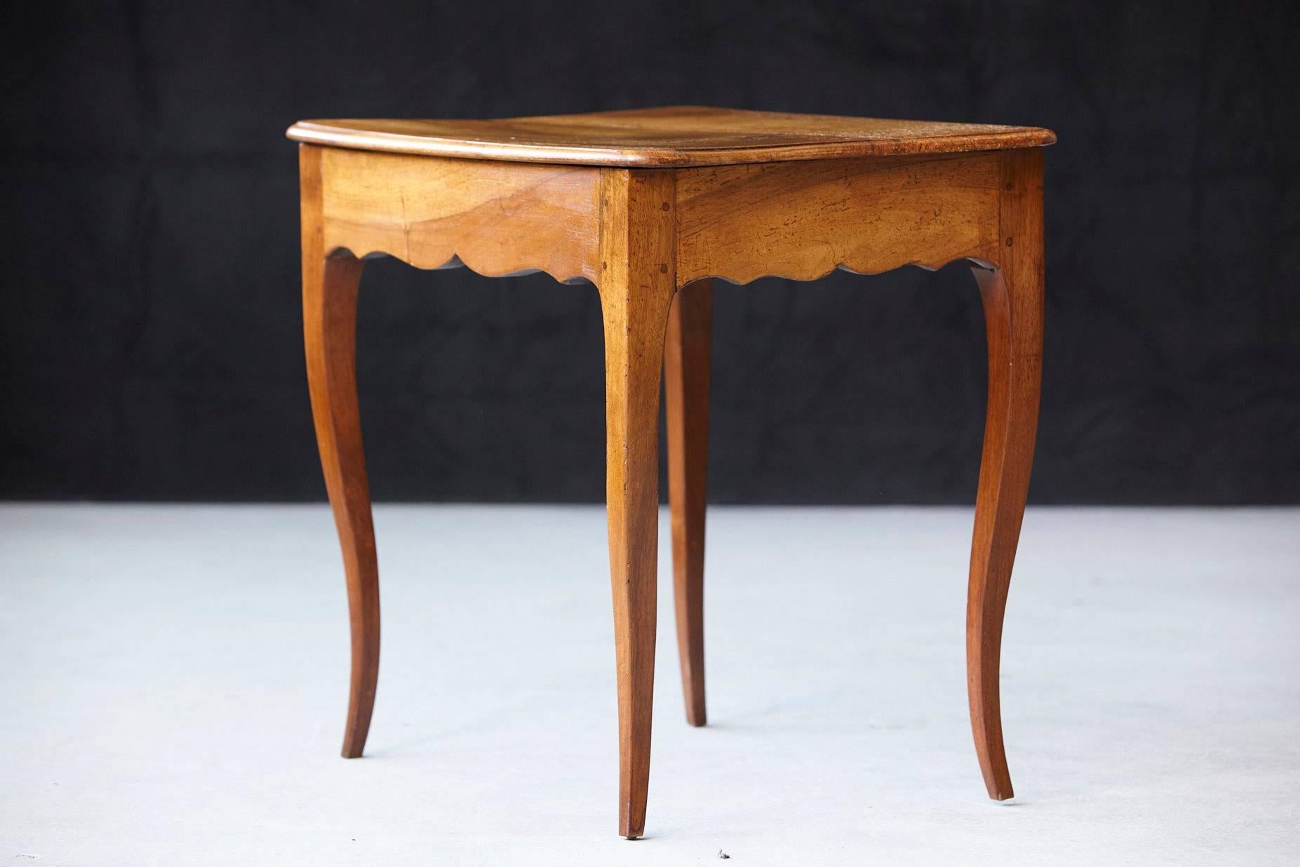 Petite Late 19th Century French Provincial Walnut Occasional Table 4