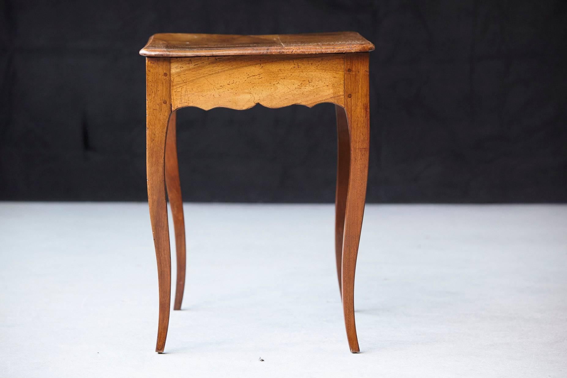 Petite Late 19th Century French Provincial Walnut Occasional Table 5