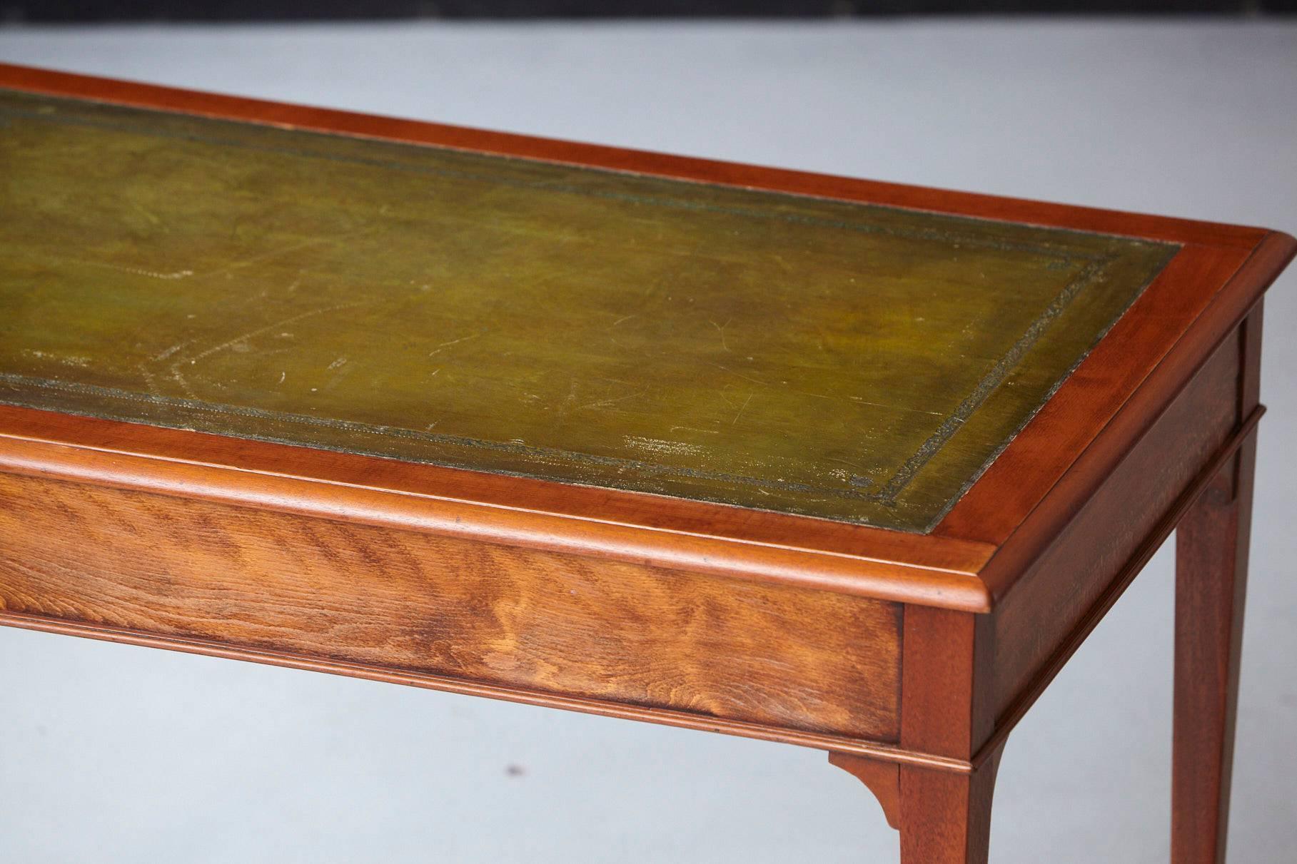 French Neoclassical Style Walnut Leather Top Desk 3