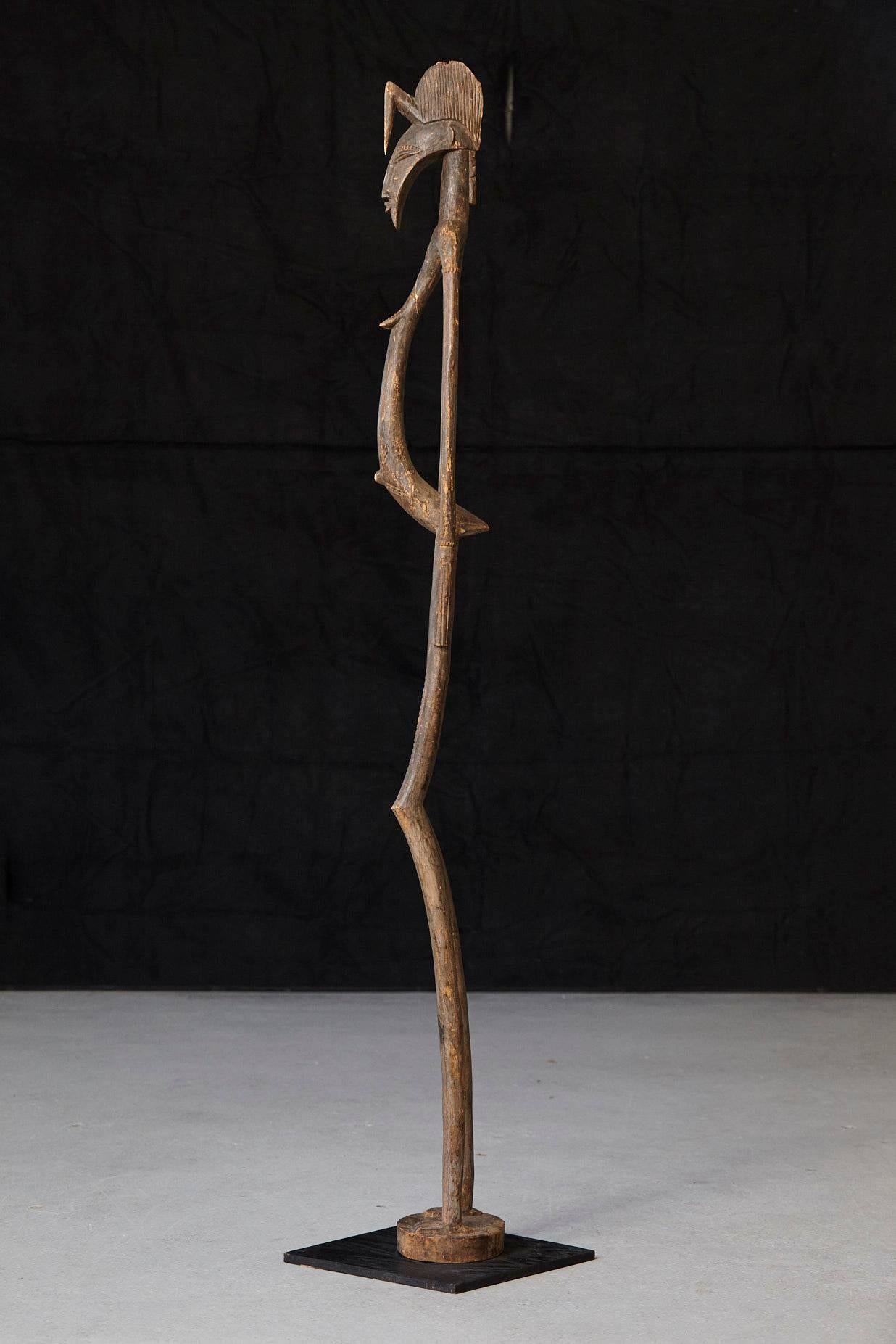 tall african wood sculpture