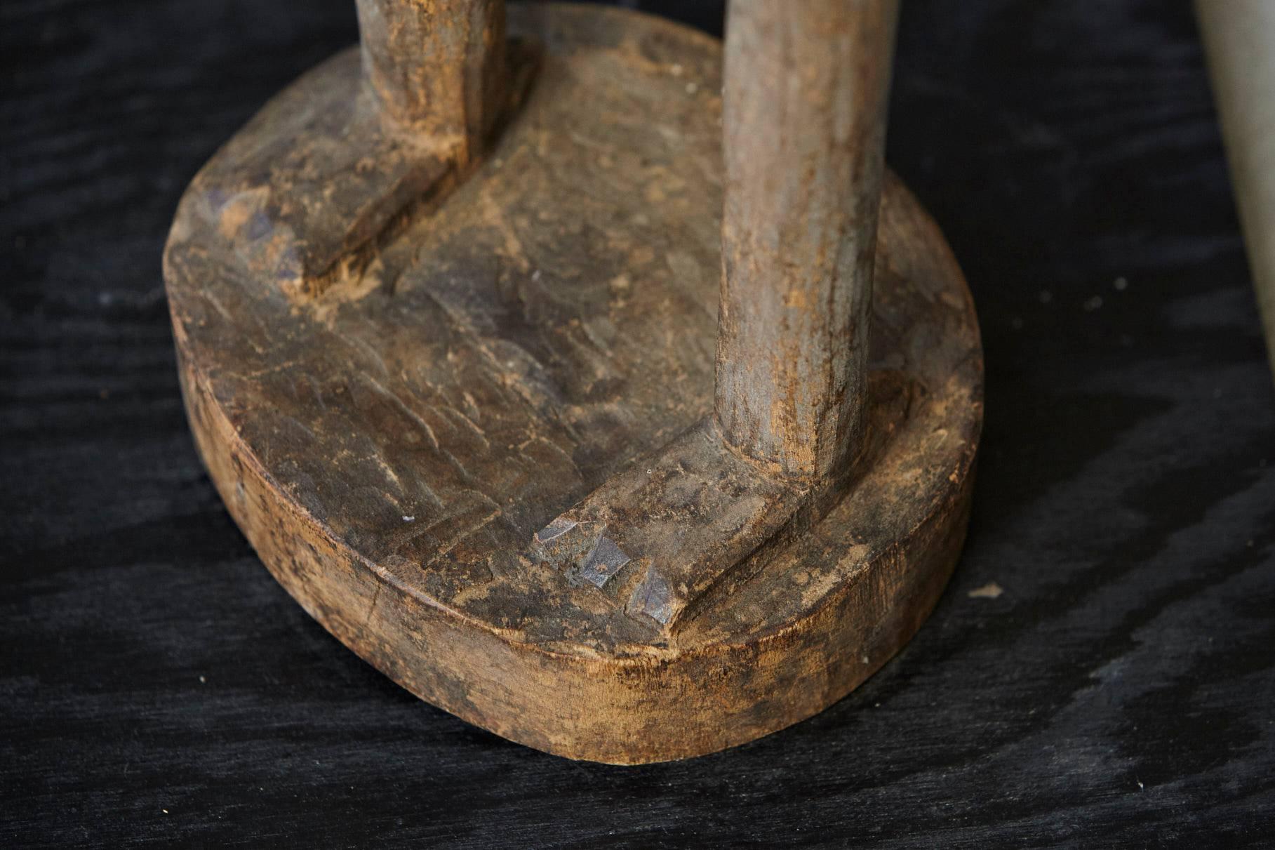 Bentwood Carved African Wood Sculpture of a Woman