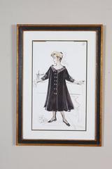 Signed Bob Mackie Fashion Drawing #2 for Rosemary Clooney from the Estate of RC