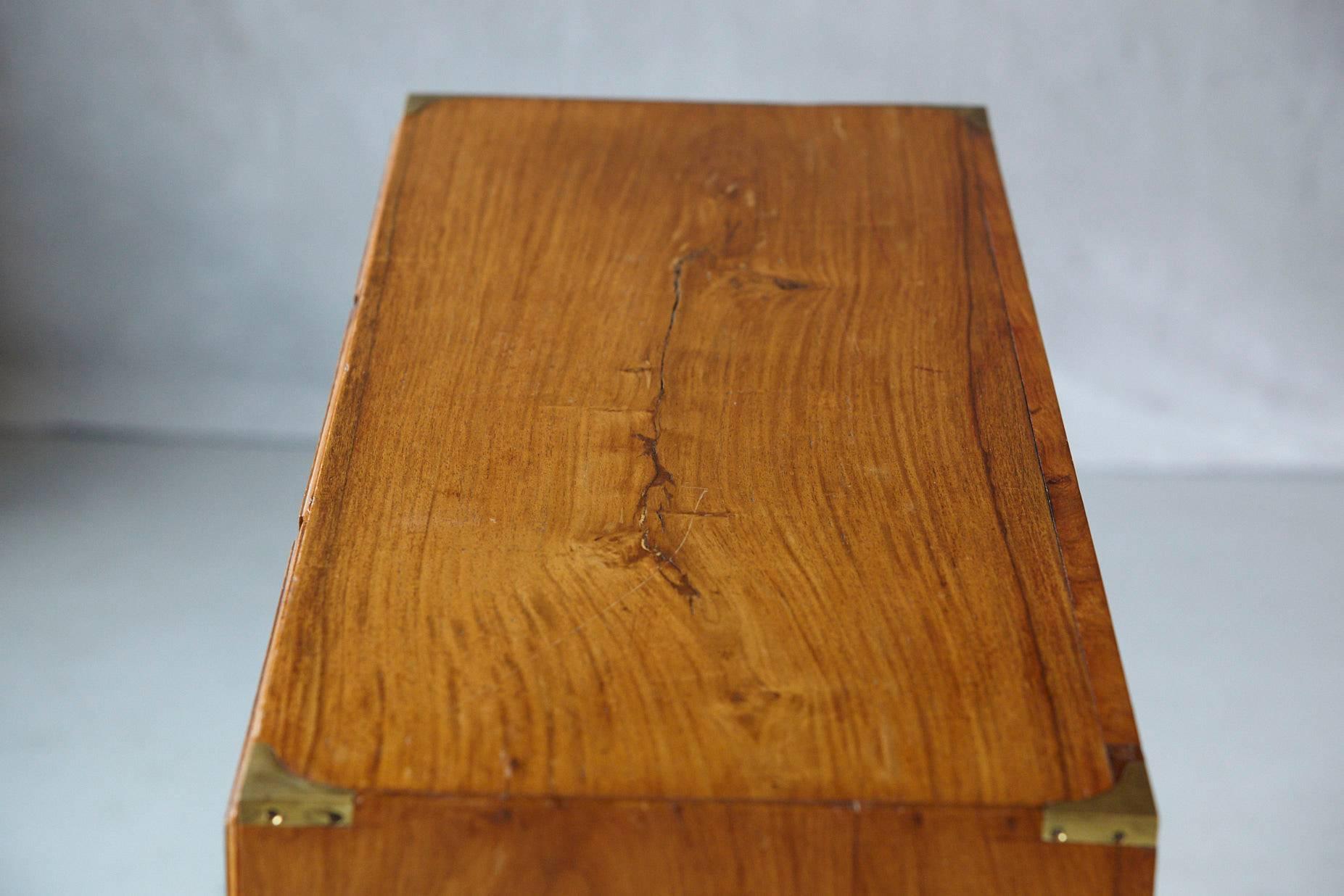 Late 19th Century English Campaign Chest of Drawers 4
