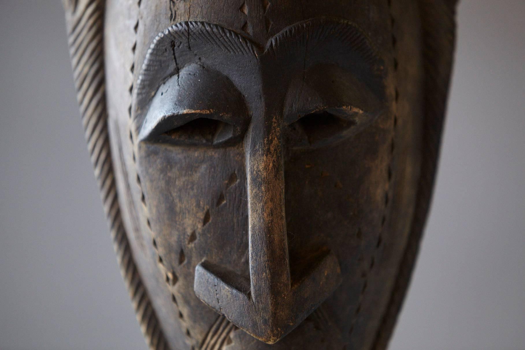 african hand carved wood masks