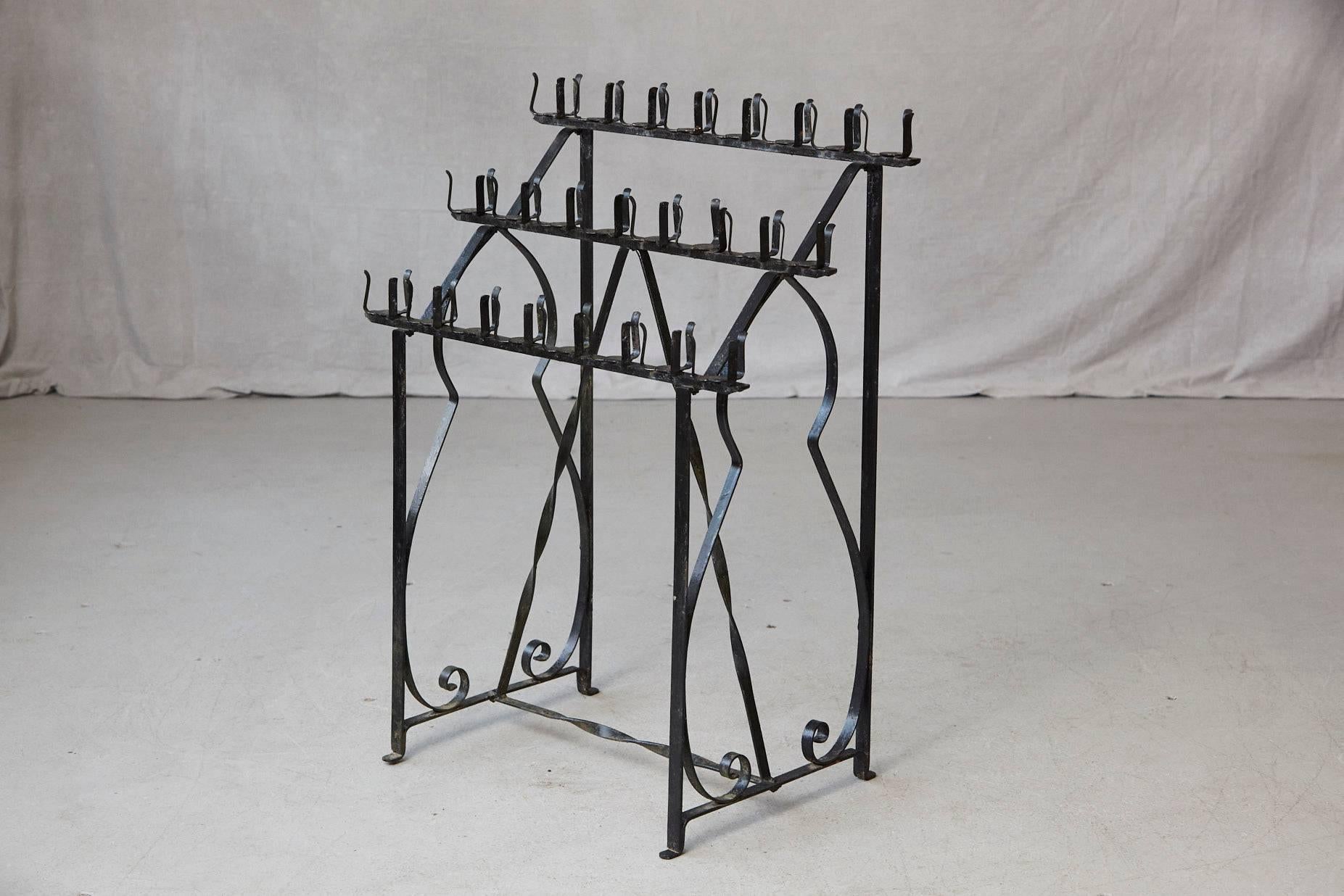wrought iron votive candle stands