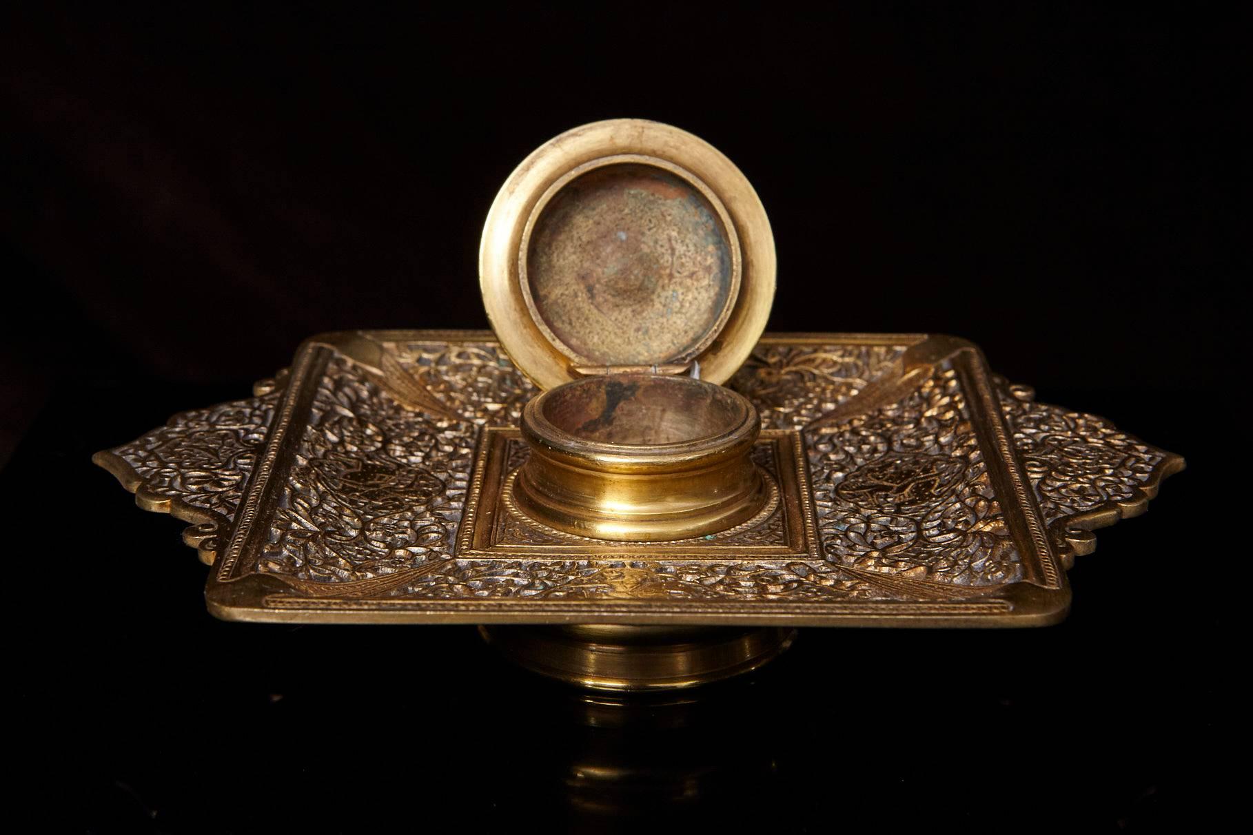 victorian inkwell