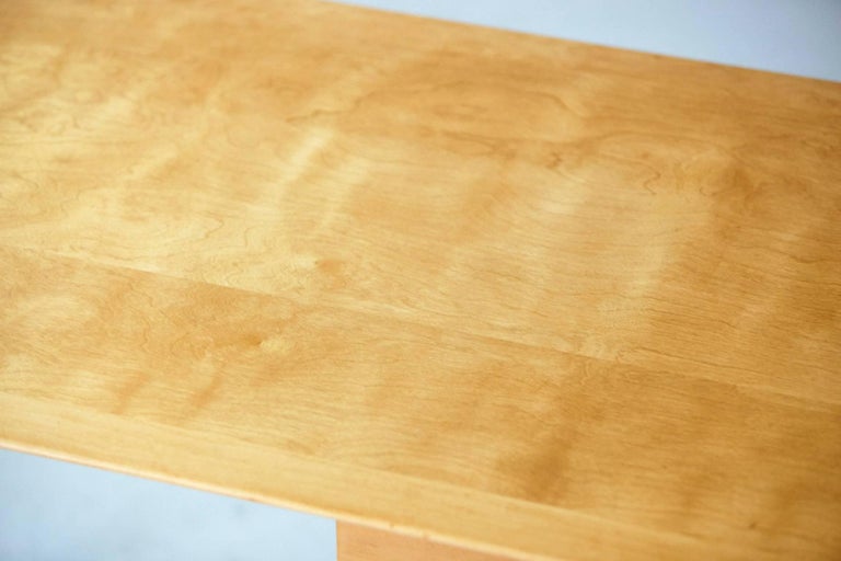 Rare Early Florence Knoll Maple Desk, Model 17 Completely Restored at