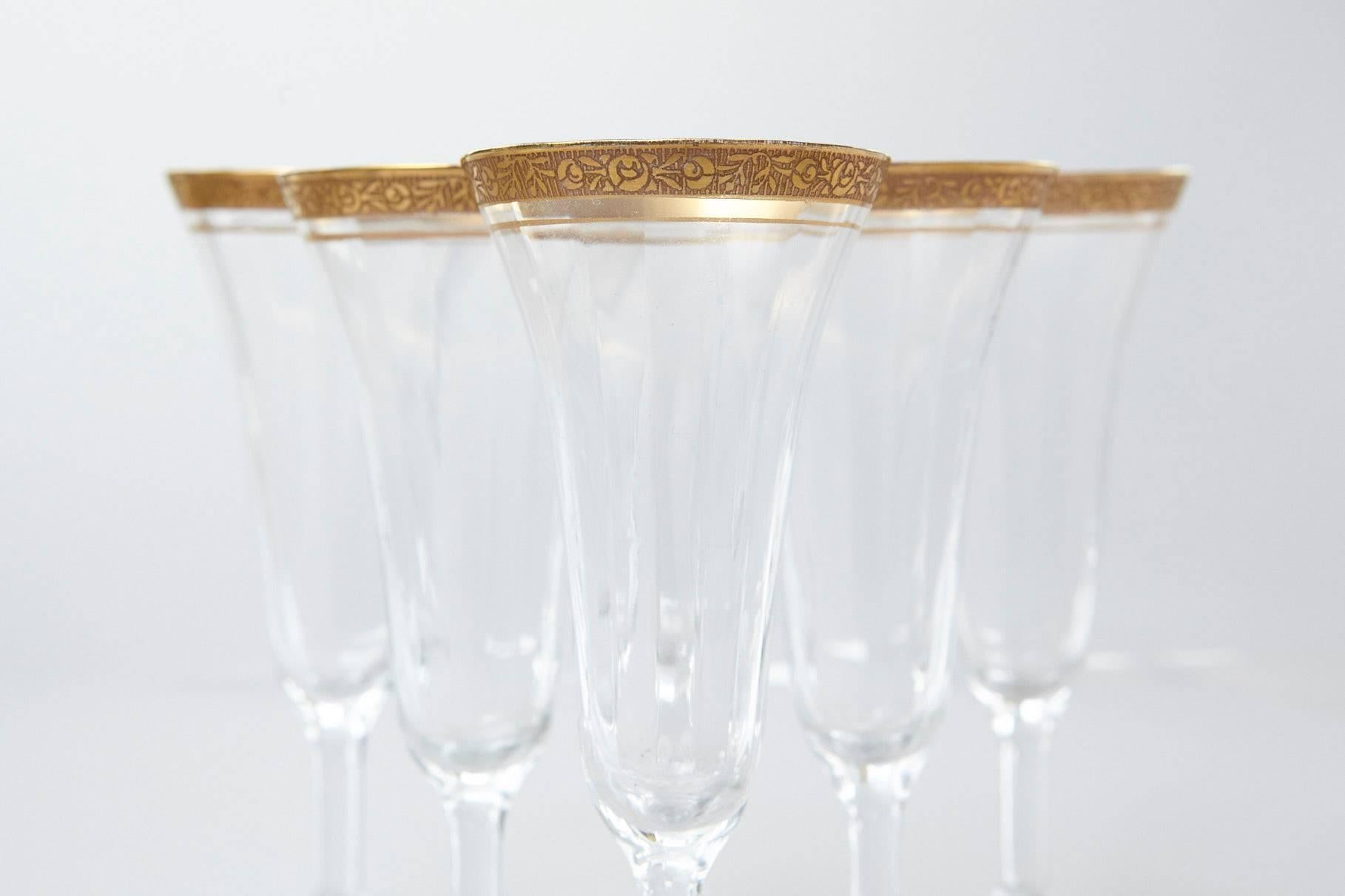 bohemia crystal champagne glasses