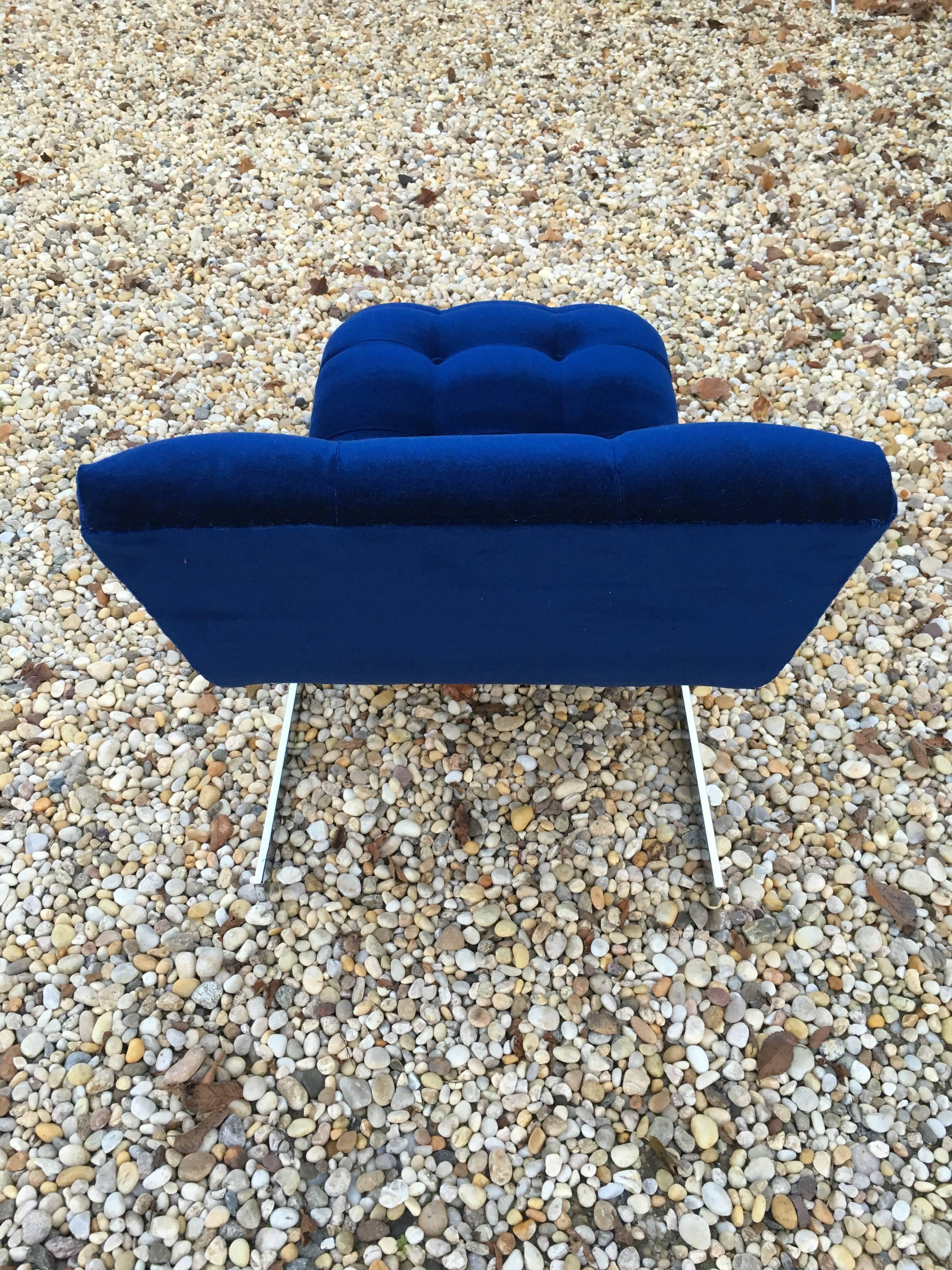 Mid-Century Modern Milo Baughman Wave Chaise
