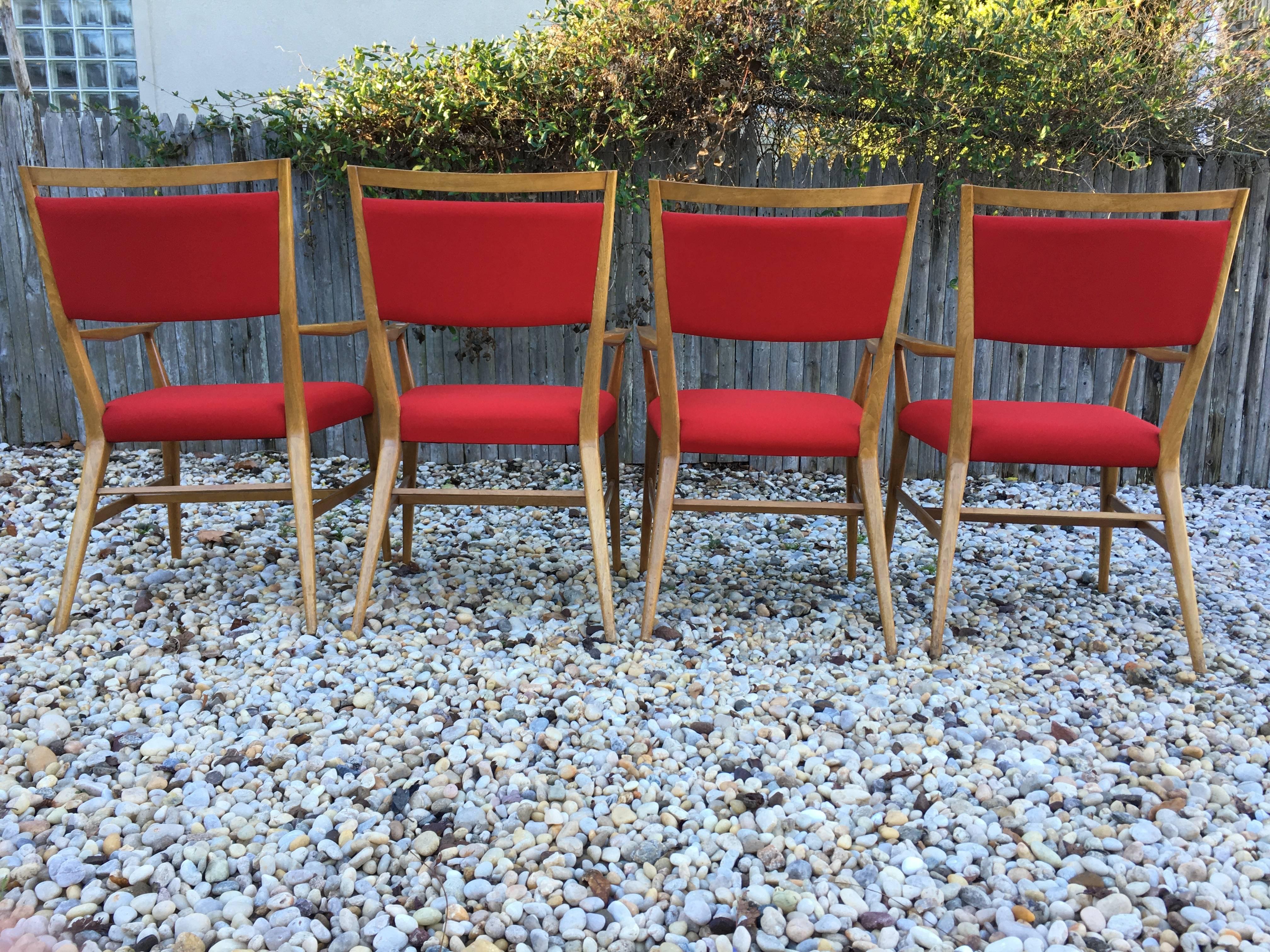 Mid-Century Modern Four Connoisseur Dining Chairs by Paul McCobb For Sale