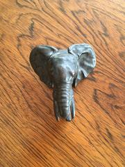 French Bronze Elephant Head