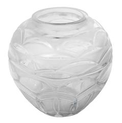 Art Deco Vase with Translucent Accents by André Hunebelle