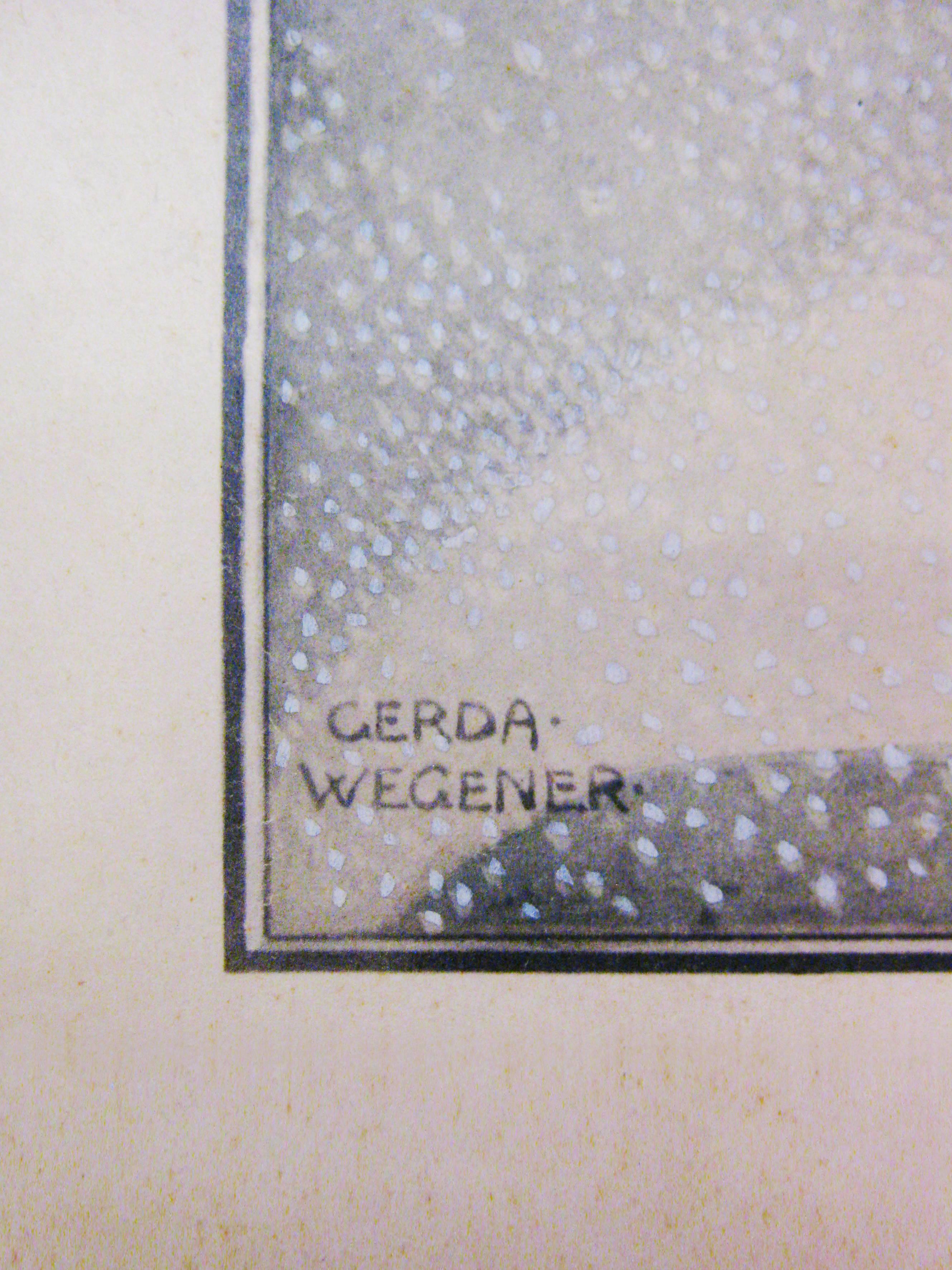 Gerda Wegener (born Copenhagen, March 15, 1885 - died Frederiksberg, July 28, 1940) is known not only for her talent as an illustrator and painter, but also for her unusual and certainly scandalous for the times private life. During her years in
