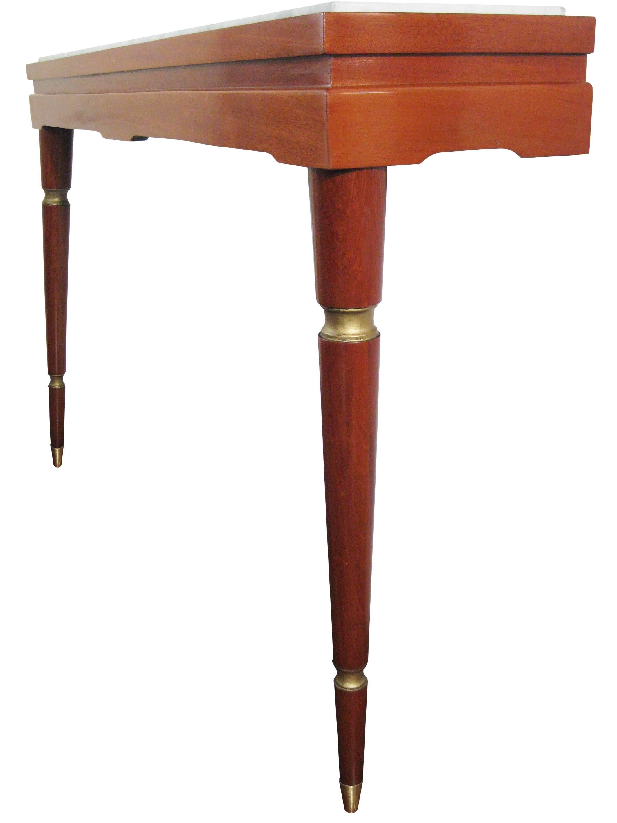 Mid-Century Mahogany Console In Excellent Condition For Sale In Mexico City, Cuauhtemoc