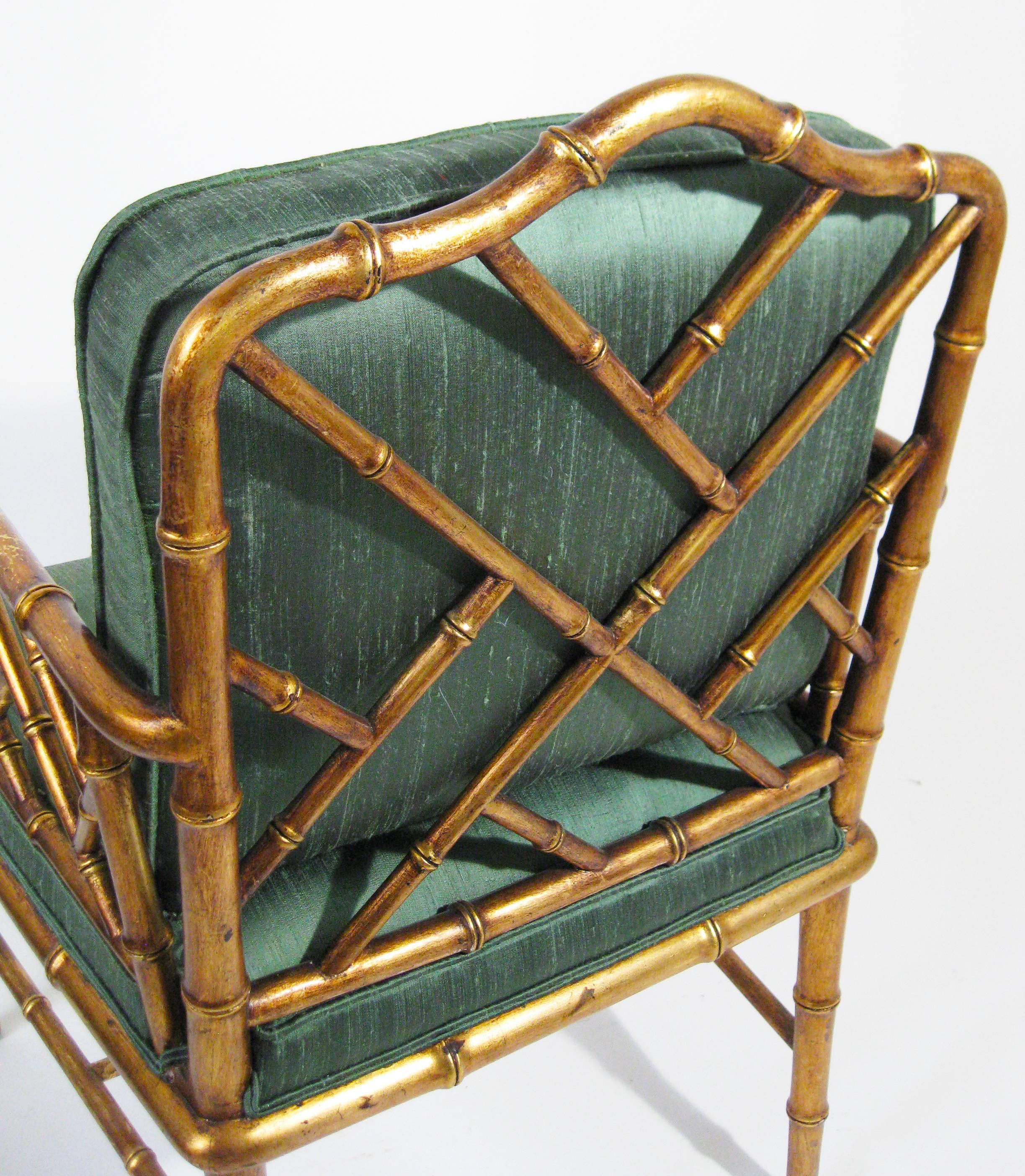 Mid-Century Faux Bamboo Armchairs Attributed to Arturo Pani. Mexico, circa 1960 For Sale 1