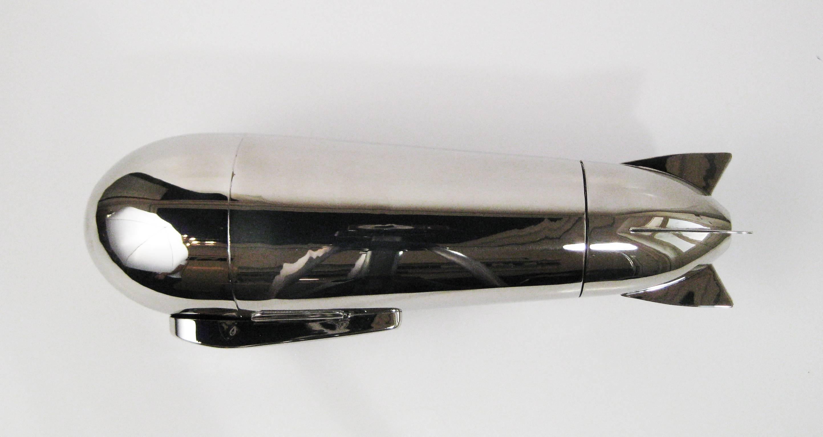 Streamline Dirigible Cocktail Shaker by J.A. Henckels. Germany, circa 1930. 3