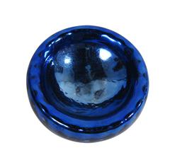 Blue Bowl of Mirrored Blown Glass, Oaxaca, Mexico, circa 1970