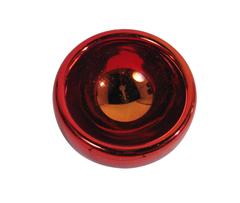 Red Bowl of Mirrored Blown Glass, Mexico, circa 1970