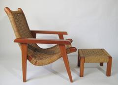 Armchair & Stool Attributed to Michael van Beuren, Mexico, circa 1960