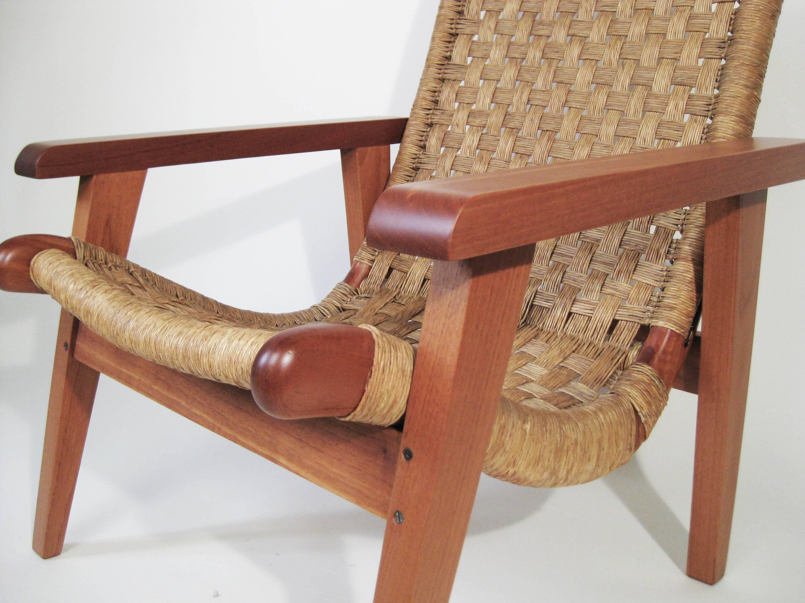Armchair & Stool Attributed to Michael van Beuren, Mexico, circa 1960 For Sale 1