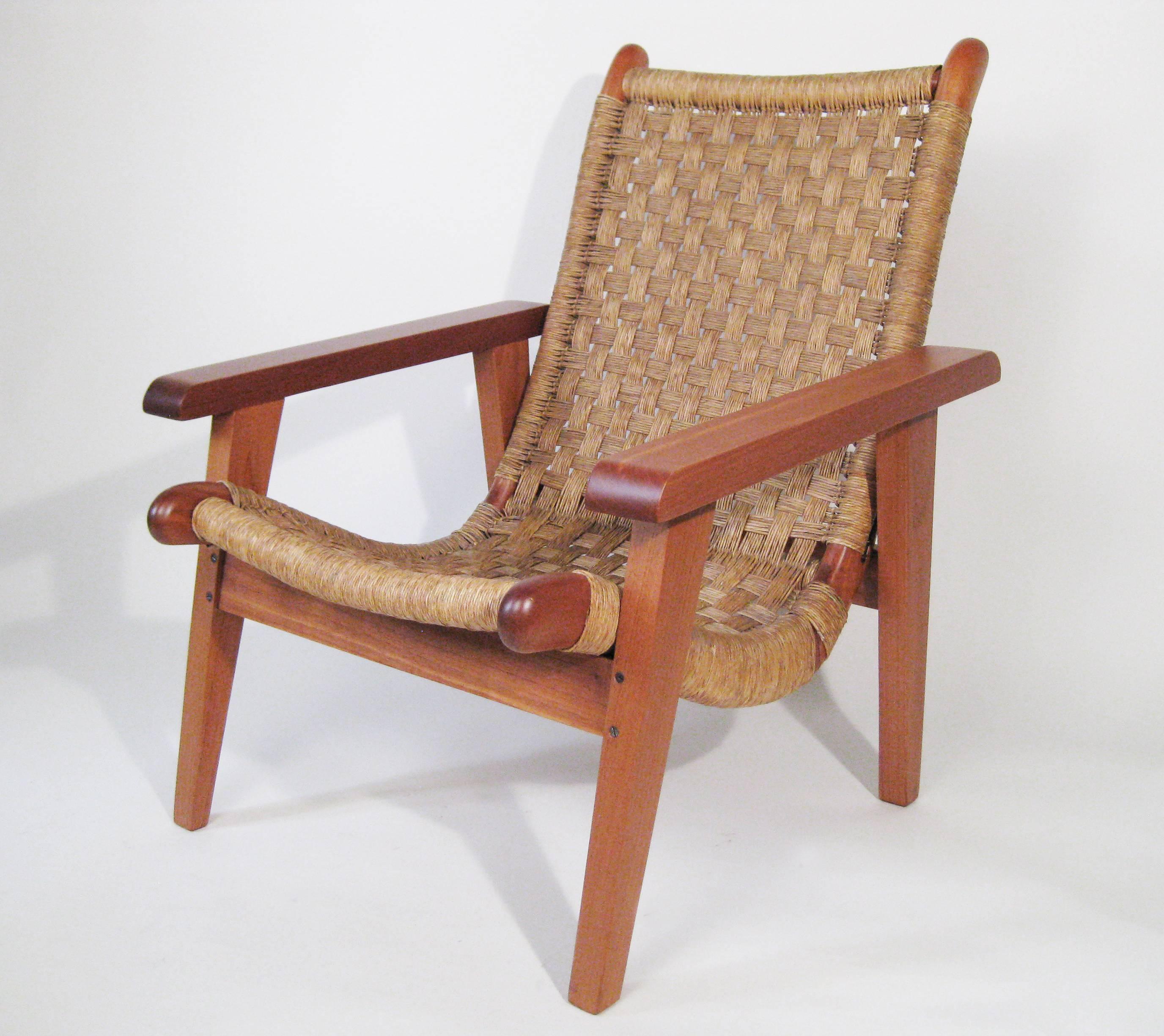 Armchair & Stool Attributed to Michael van Beuren, Mexico, circa 1960 For Sale 2