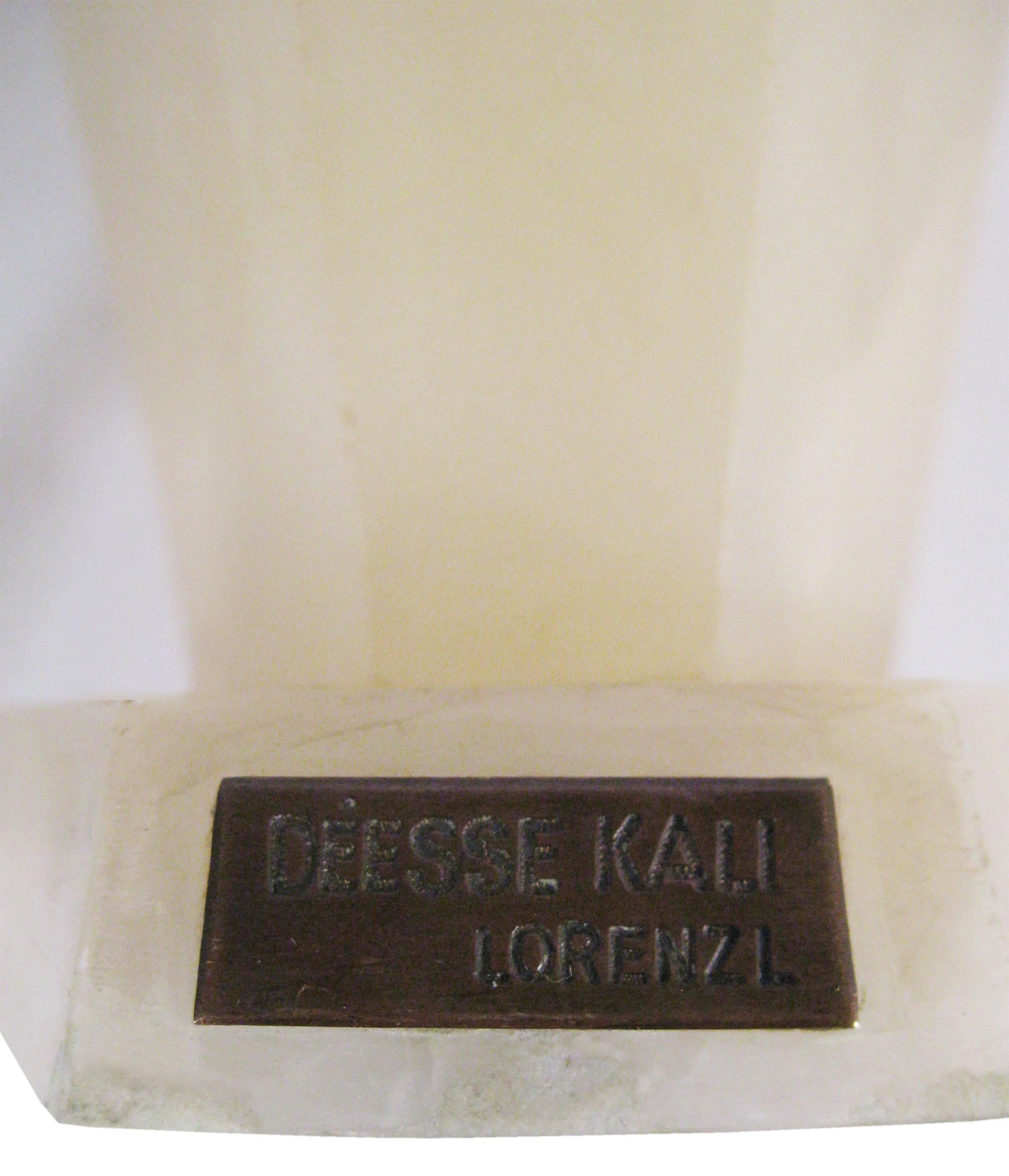 Art Deco Bronze Sculpture “Deesse Kali” Josef Lorenzl, Austria, circa 1930 For Sale 2