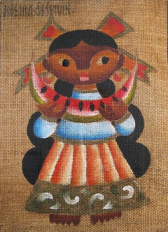 Mexican Girl with Watermelon, José María De Servin, Mexico, circa 1960