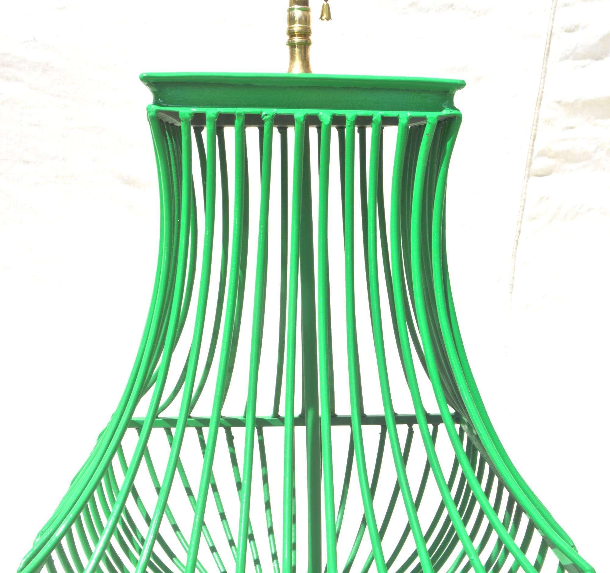 Industrial Lamp of Birdcage Form In Good Condition In Charlottesville, VA
