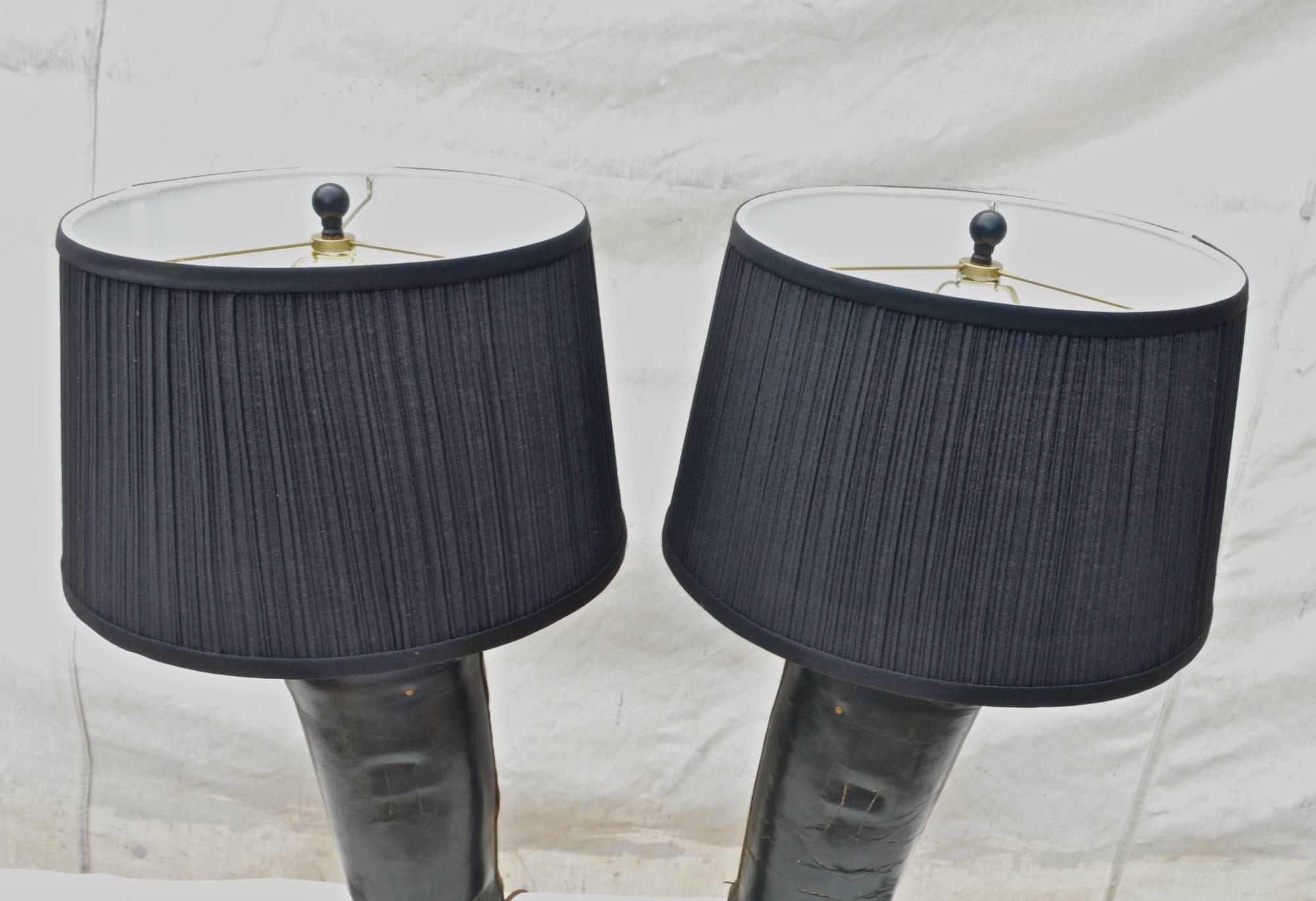 Leather Riding Boots Lamps 3