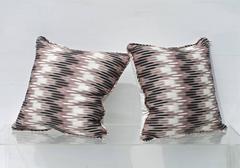 Ikat Pillows in Christopher Farr Cloth