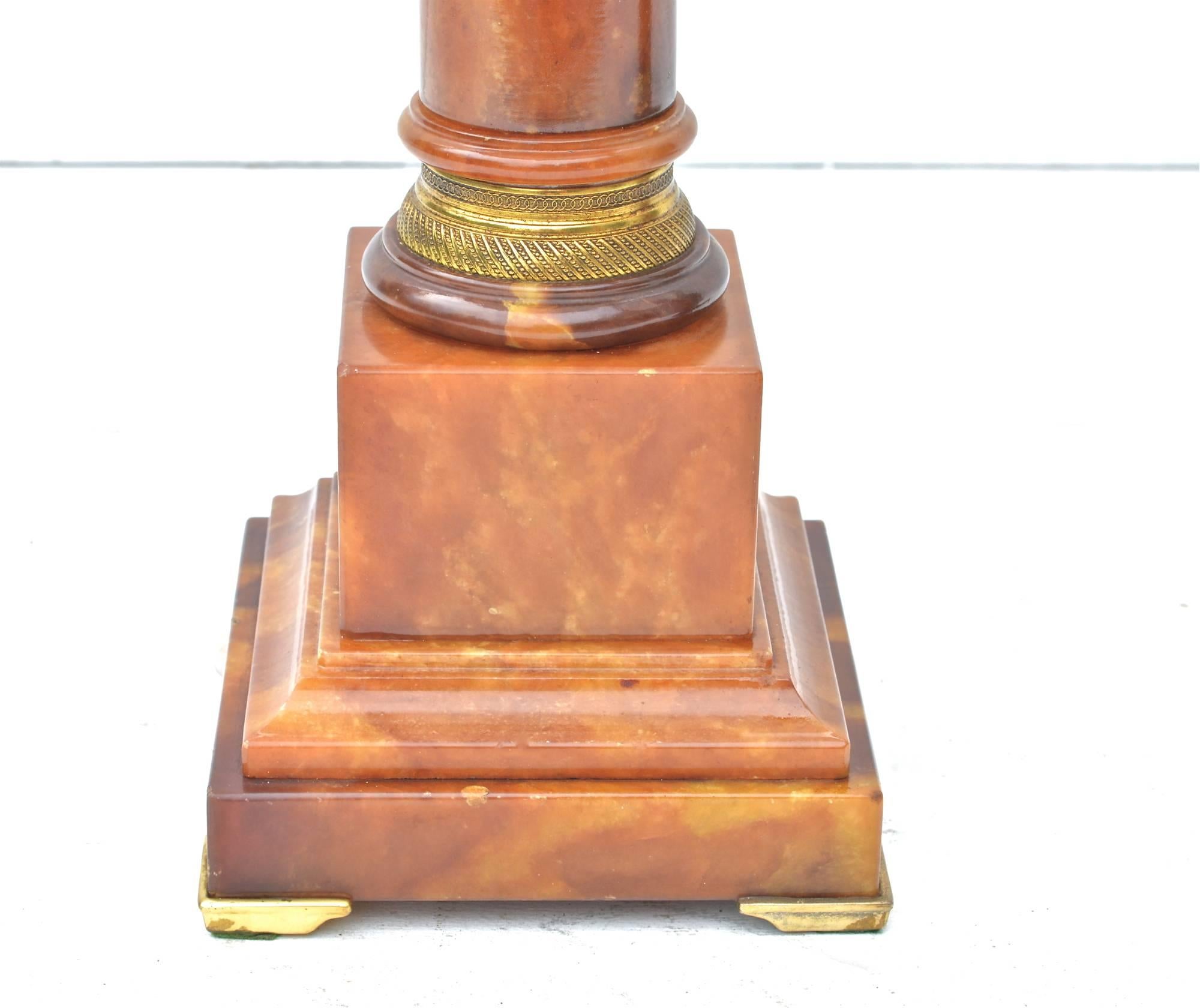20th Century French Empire Marble Lamps by Marbro