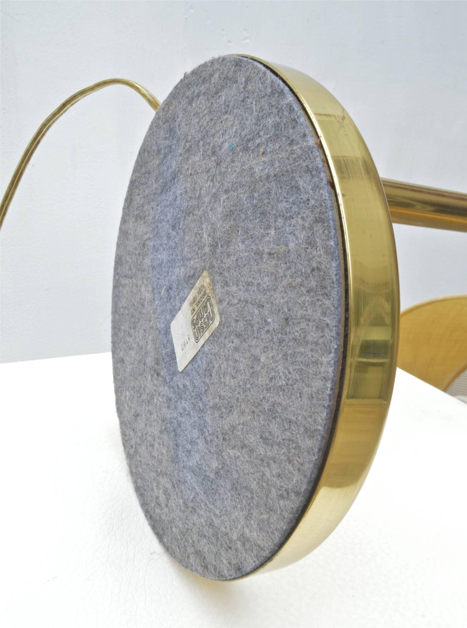 Brass Desk Lamp by Von Nessen 2
