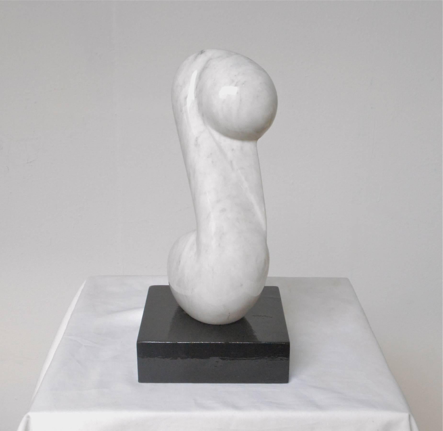 Modern Abstract Marble Sculpture of a Pelican For Sale