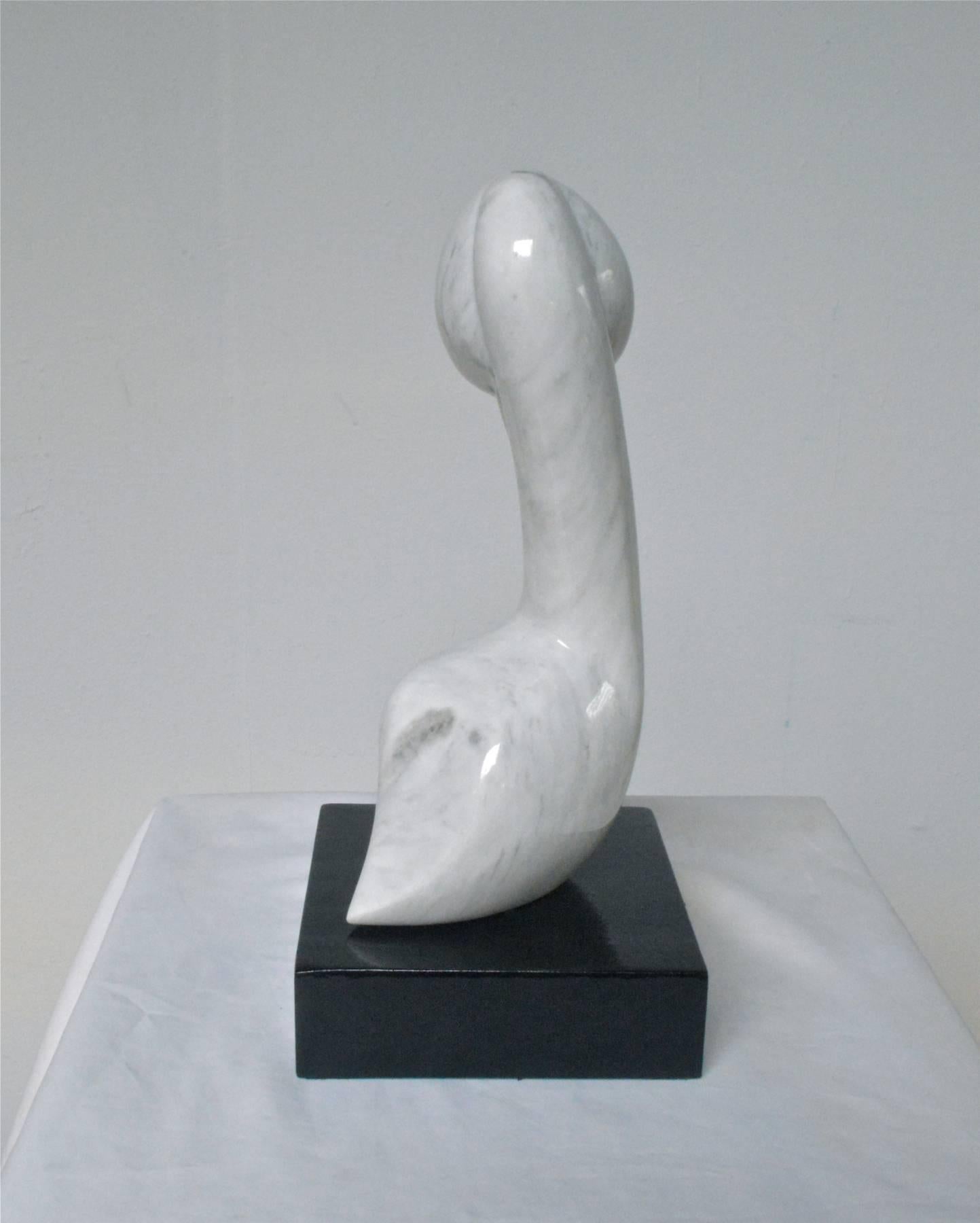 20th Century Abstract Marble Sculpture of a Pelican For Sale