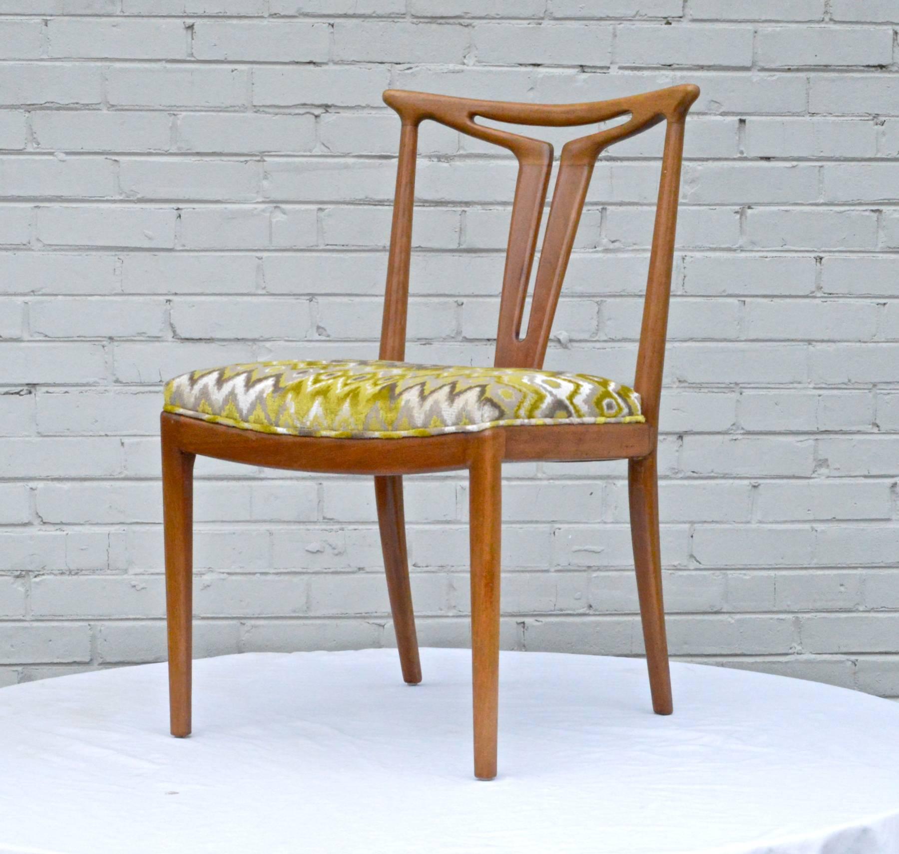 20th Century American Modern Chair Quad with T-Back Splats