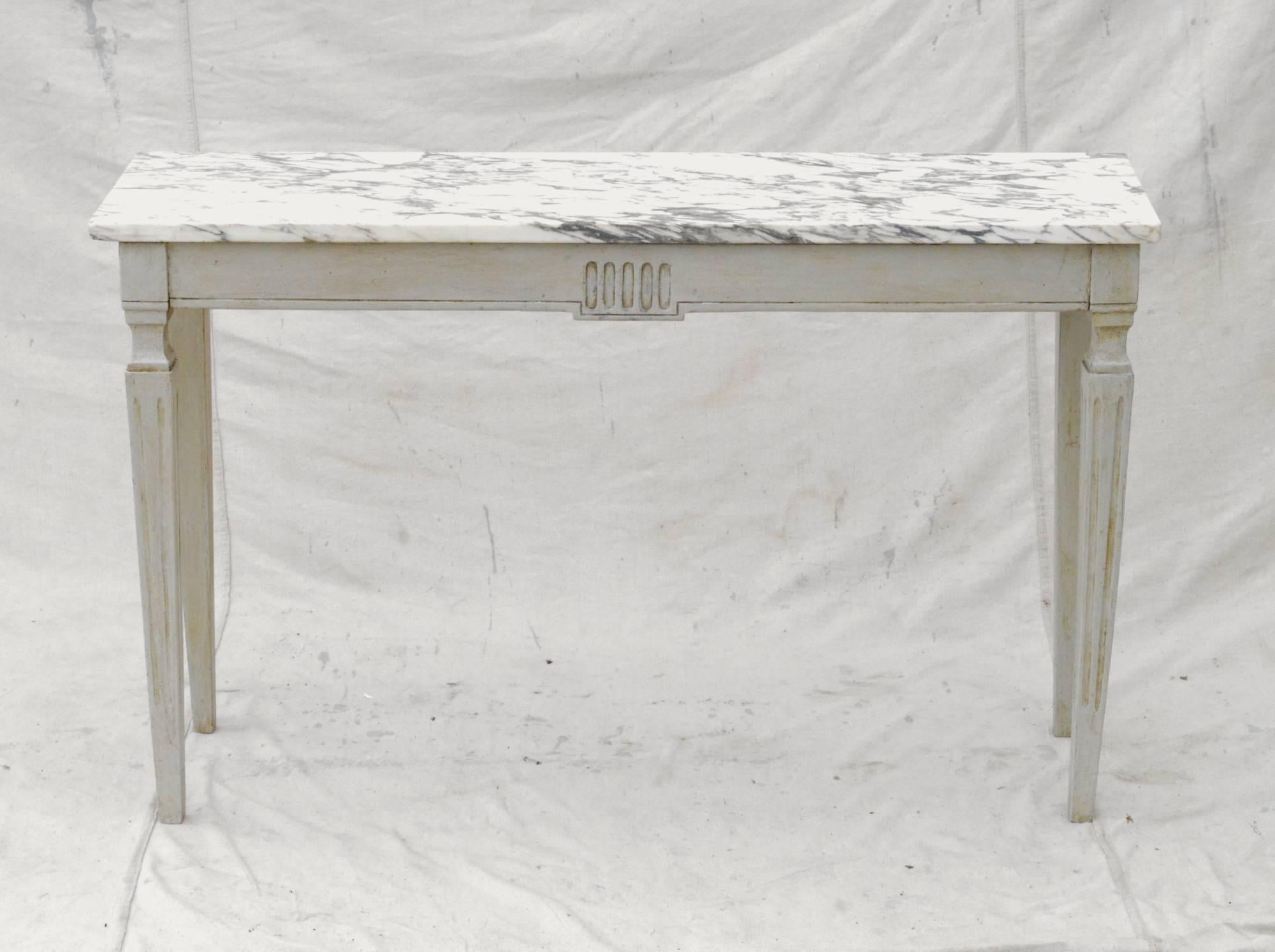 American Pair of Marble Top Consoles