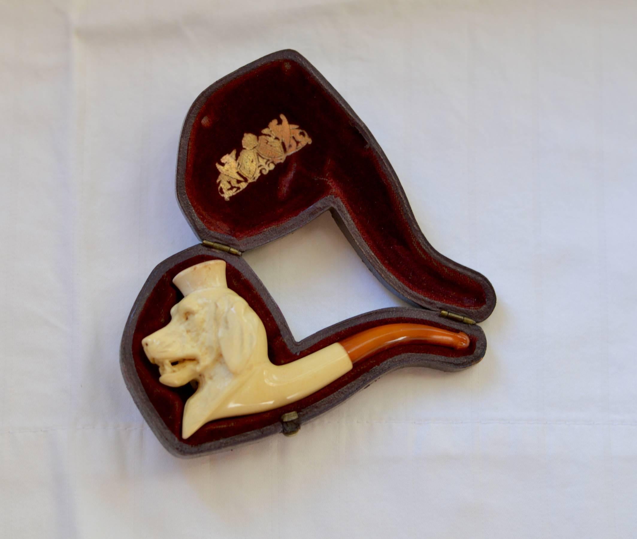 Carved Meerschaum Figural Pipe 1