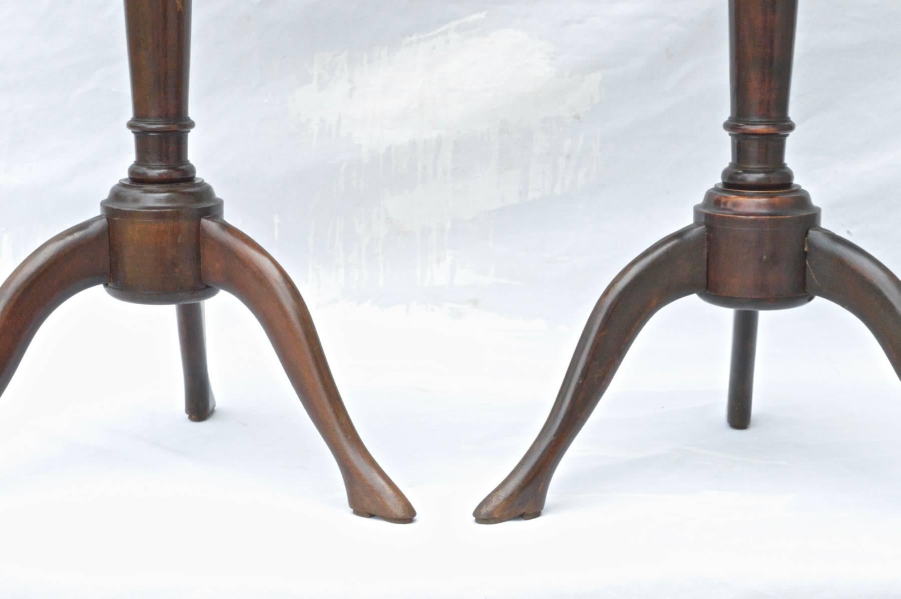 Oval Marble Top Gueridon, Pair 1